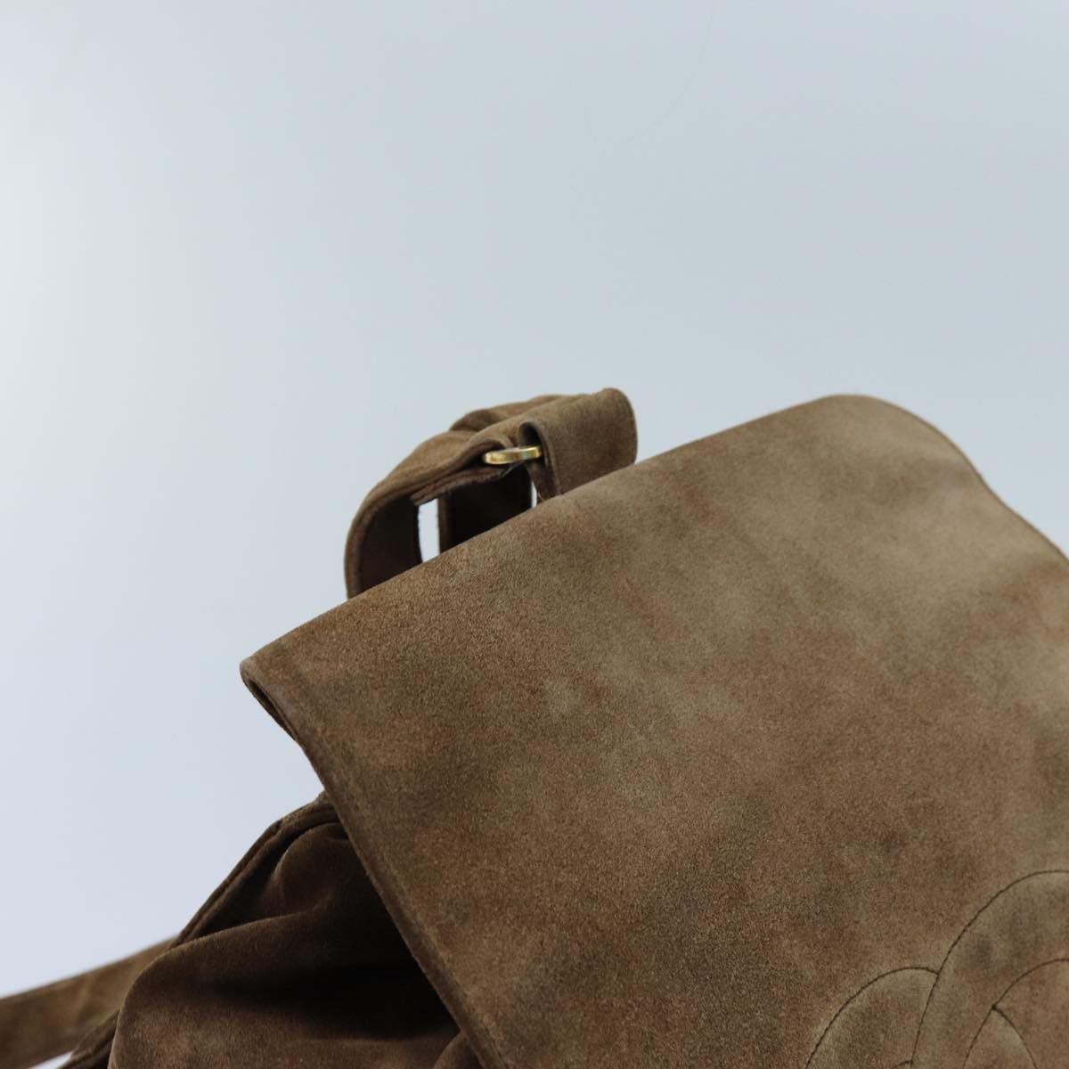 Chanel Cc Brown Suede Backpack Bag (Pre-Owned) Size ONE SIZE - 15 Thumbnail