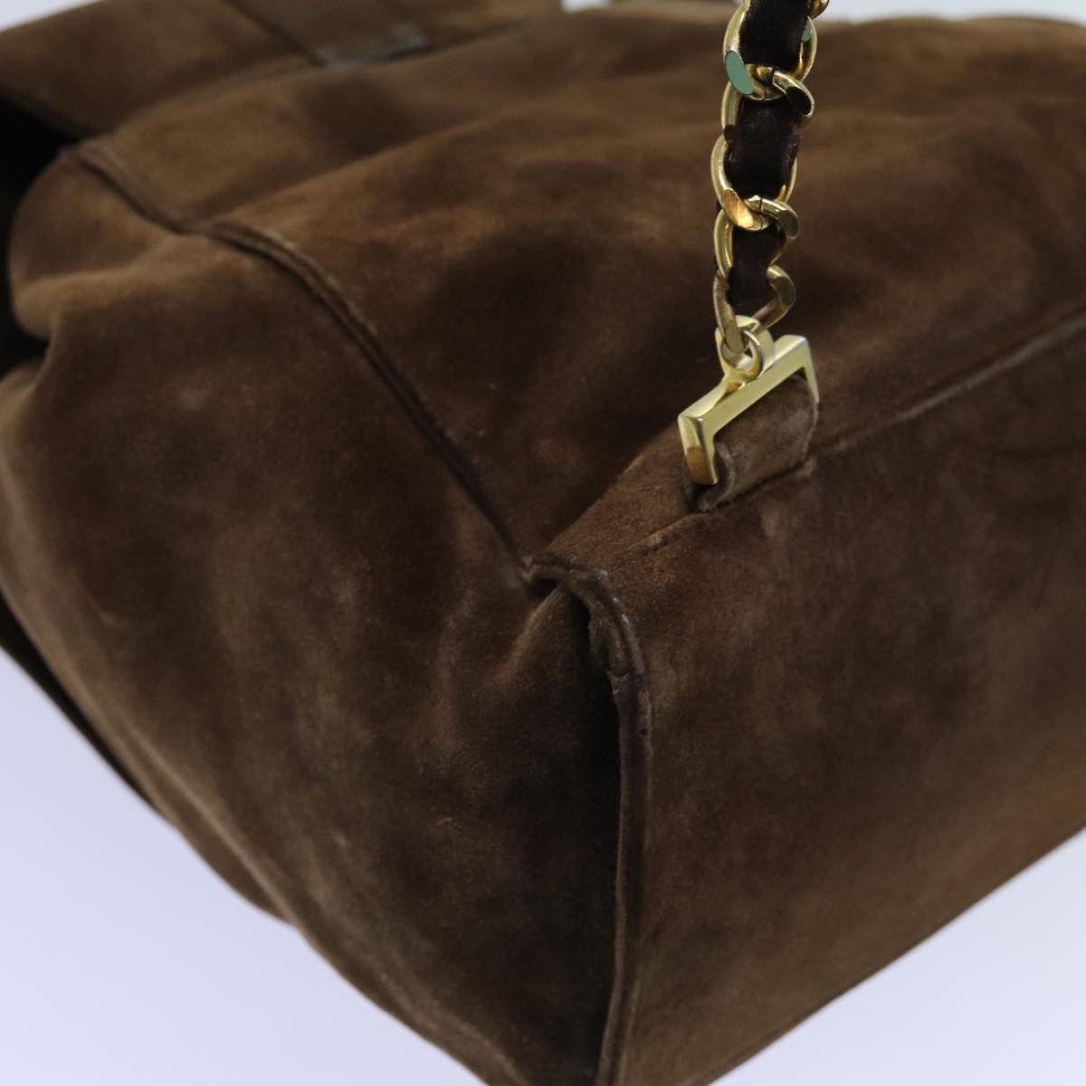 Chanel Cc Brown Suede Backpack Bag (Pre-Owned) Size ONE SIZE - 8 Thumbnail