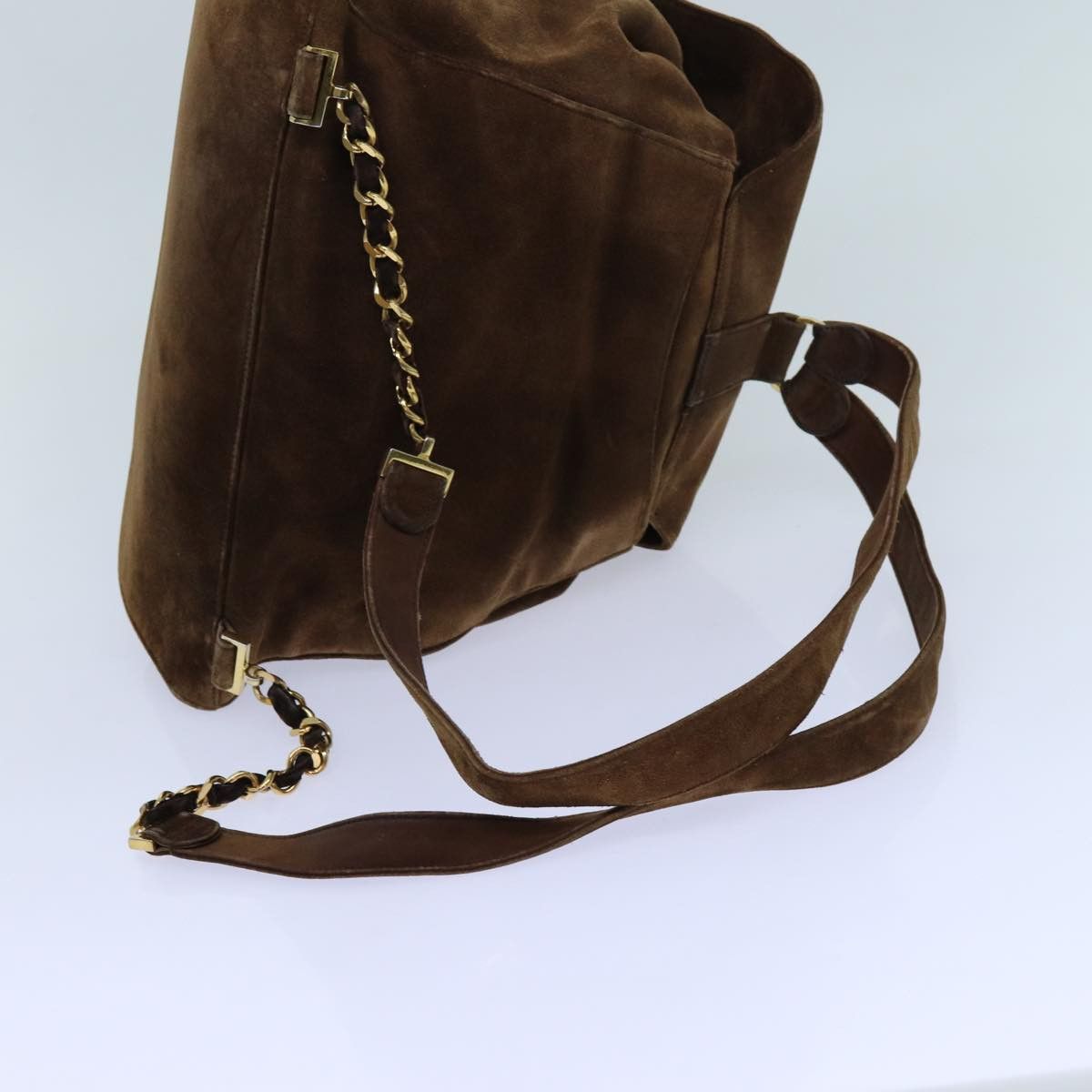 Chanel Cc Brown Suede Backpack Bag (Pre-Owned) Size ONE SIZE - 16 Thumbnail