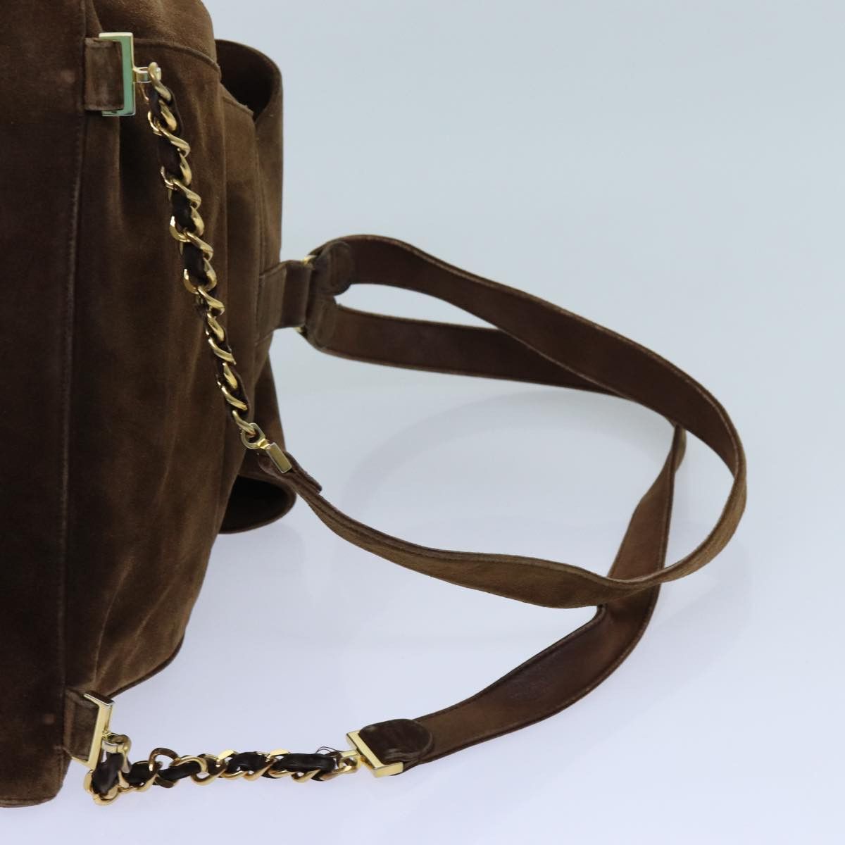 Chanel Cc Brown Suede Backpack Bag (Pre-Owned) Size ONE SIZE - 9 Thumbnail