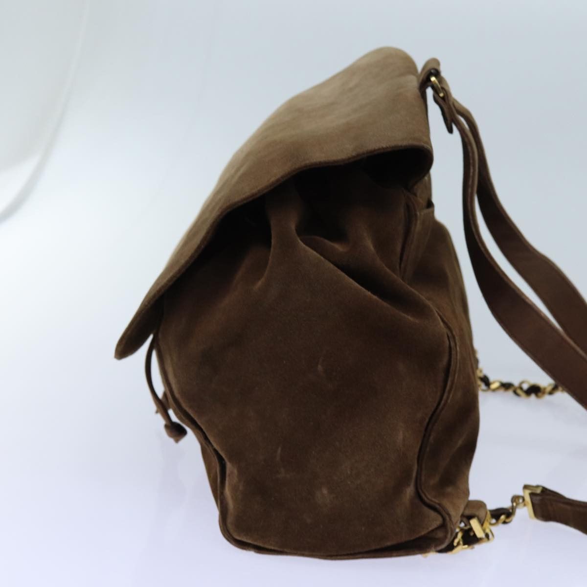Chanel Cc Brown Suede Backpack Bag (Pre-Owned) Size ONE SIZE - 13 Thumbnail