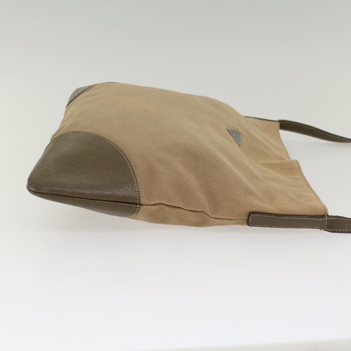 Prada Beige Canvas Shoulder Bag (Pre-Owned) Size ONE SIZE - 10 Thumbnail