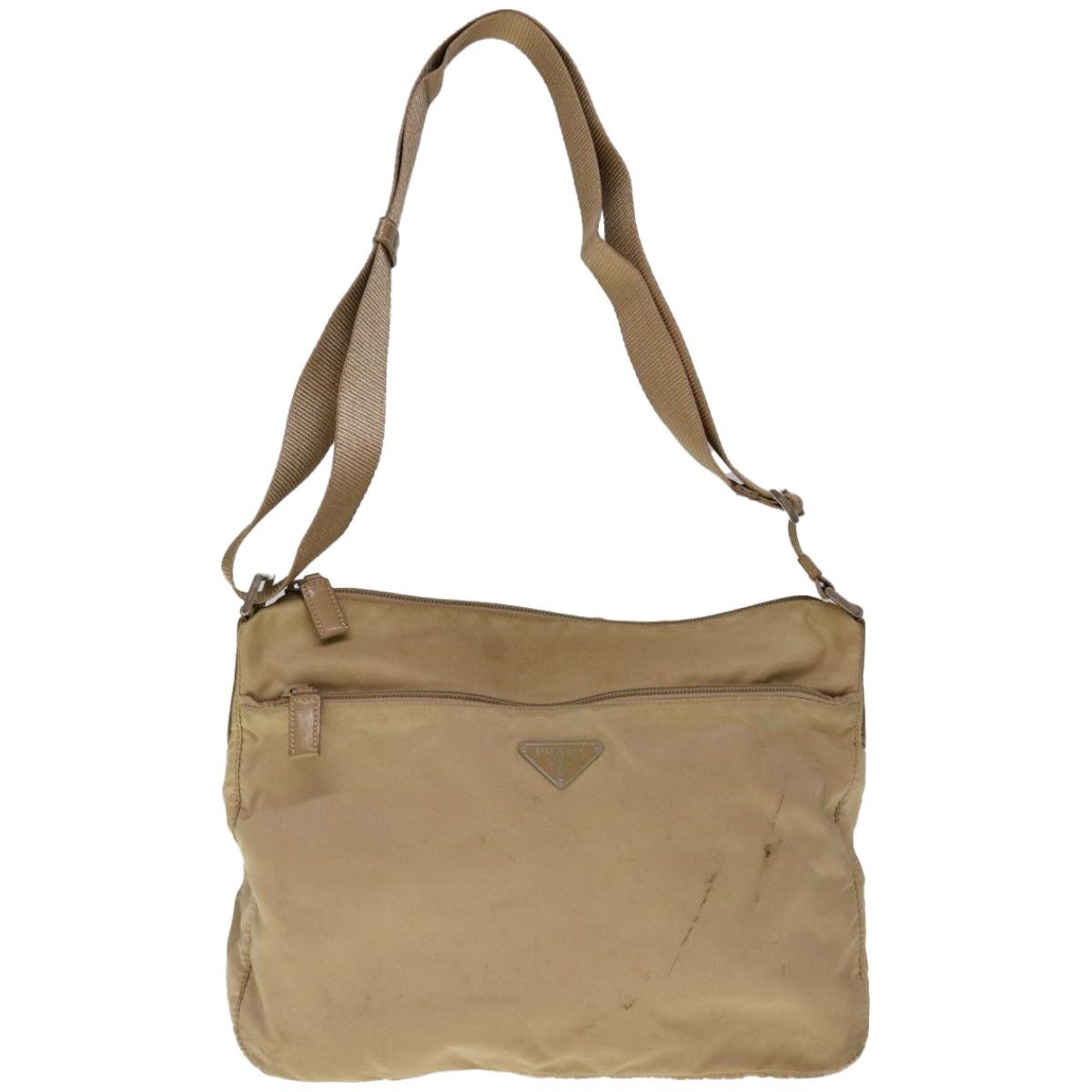 Prada Beige Synthetic Shoulder Bag (Pre-Owned) Size ONE SIZE - 19 Thumbnail