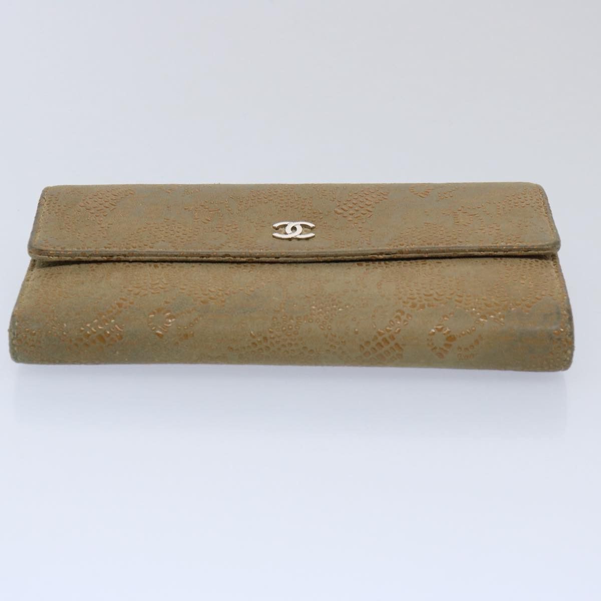Chanel Beige Suede Wallet (Pre-Owned) Size ONE SIZE - 4 Thumbnail