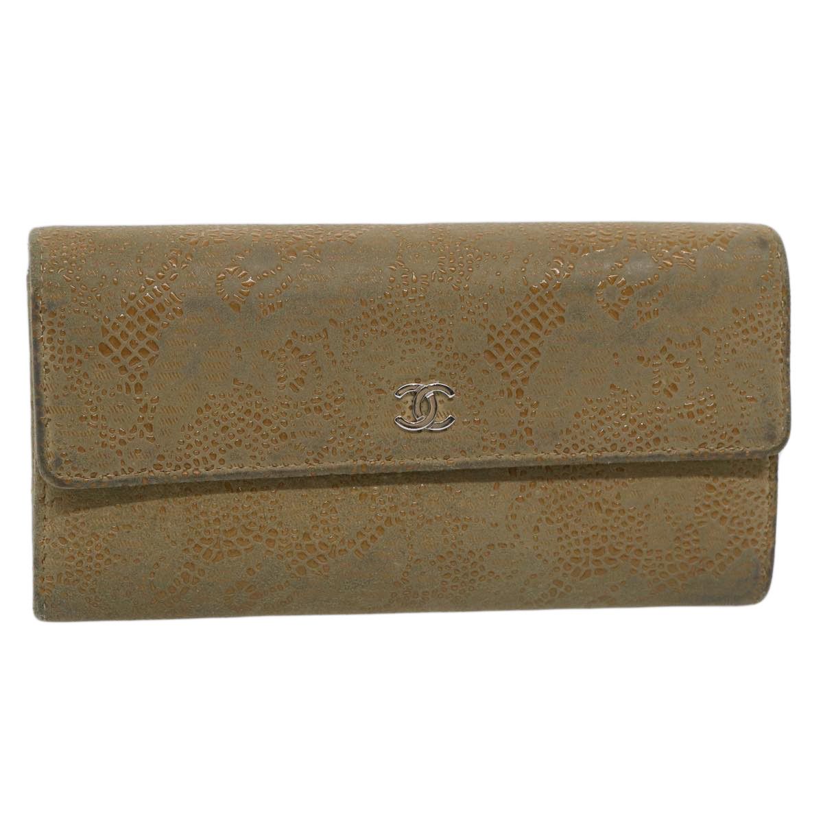 Chanel Beige Suede Wallet (Pre-Owned) Size ONE SIZE - 10 Thumbnail