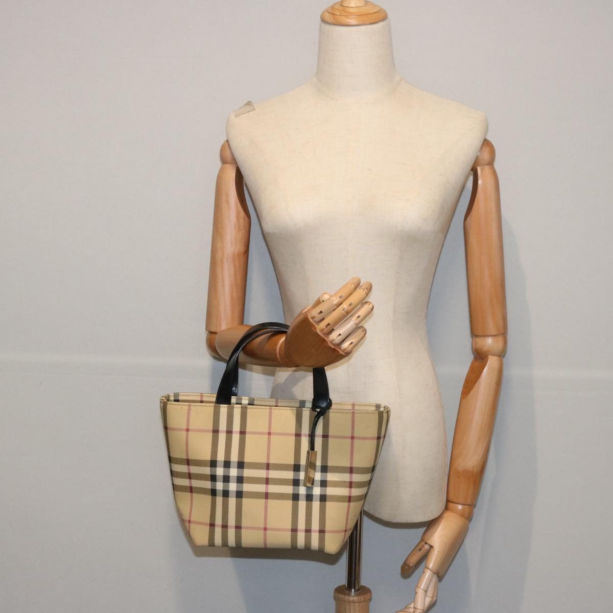 Burberry Beige Canvas Handbag (Pre-Owned) Size ONE SIZE - 6 Thumbnail