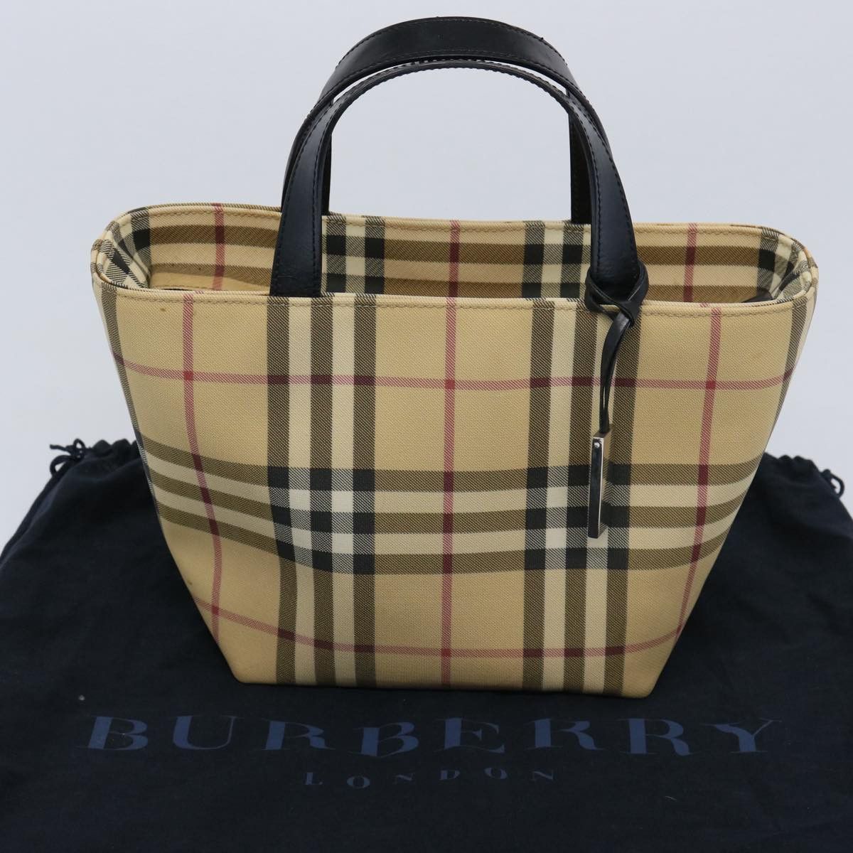 Burberry Beige Canvas Handbag (Pre-Owned) Size ONE SIZE - 7 Thumbnail