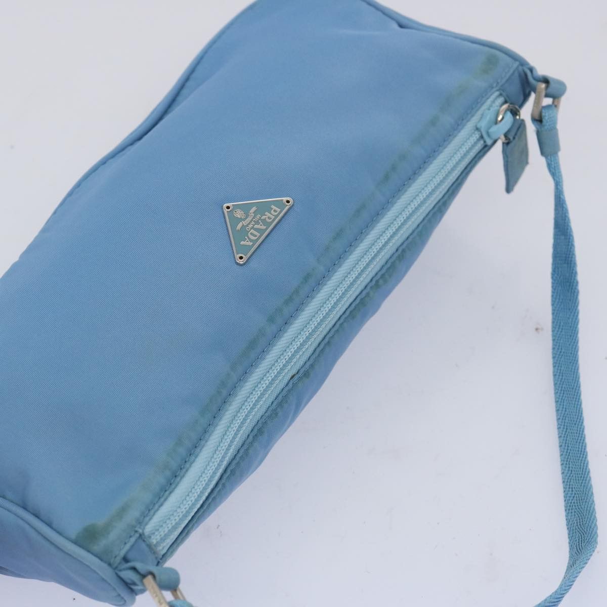 Prada Blue Synthetic Handbag (Pre-Owned) Size ONE SIZE - 4 Thumbnail
