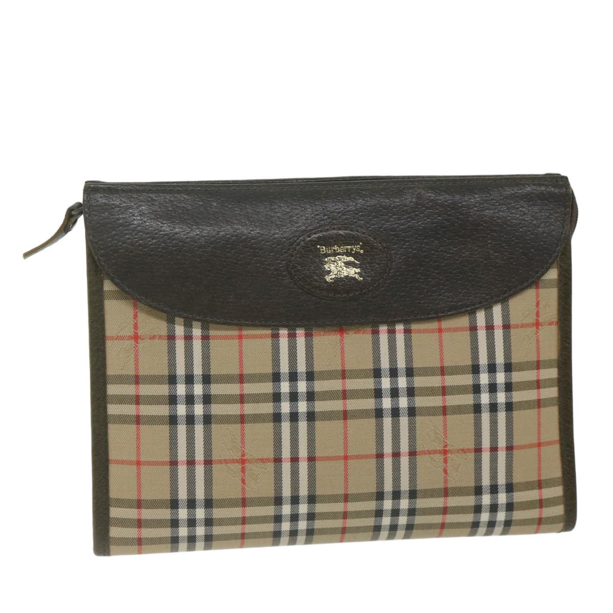 Burberry Beige Canvas Clutch Bag (Pre-Owned) Size ONE SIZE - 10 Thumbnail