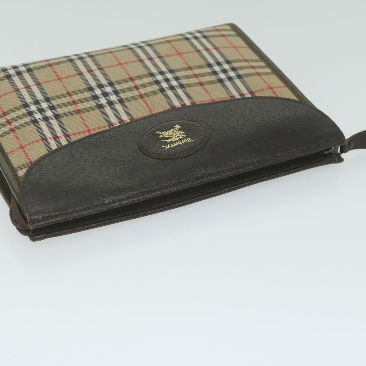 Burberry Beige Canvas Clutch Bag (Pre-Owned) Size ONE SIZE - 4 Thumbnail