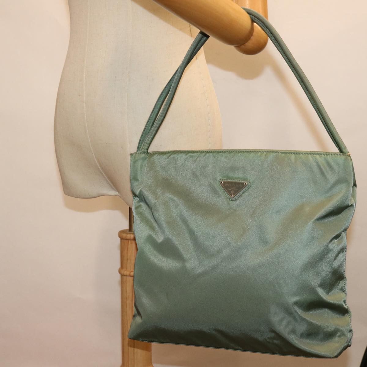 Prada Khaki Synthetic Handbag (Pre-Owned) Size ONE SIZE - 7 Thumbnail