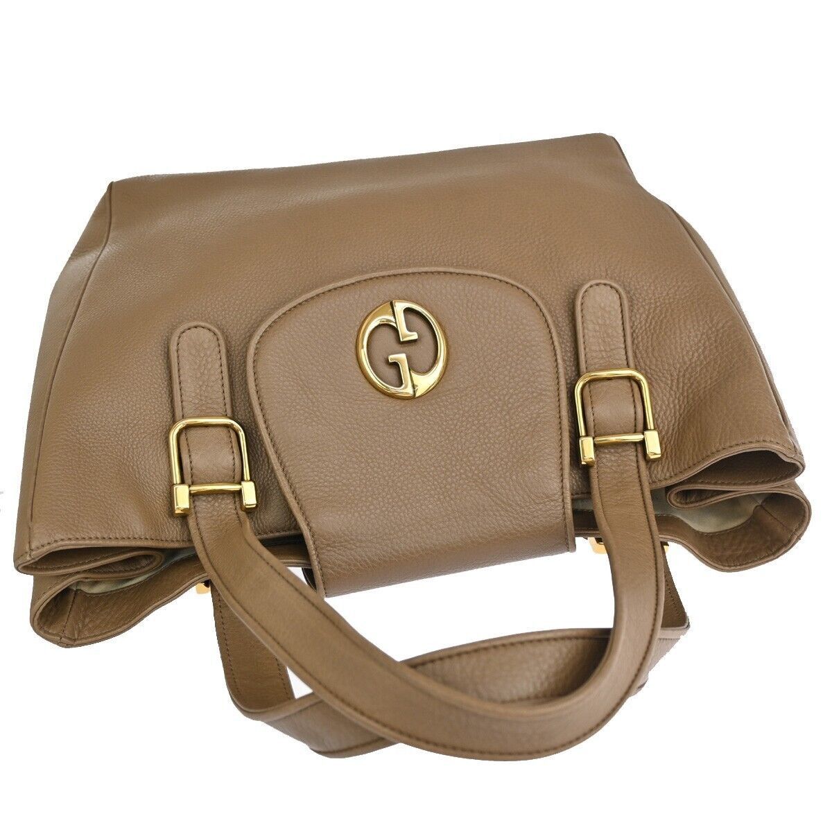 Gucci Brown Leather Tote Bag (Pre-Owned) Size ONE SIZE - 5 Thumbnail