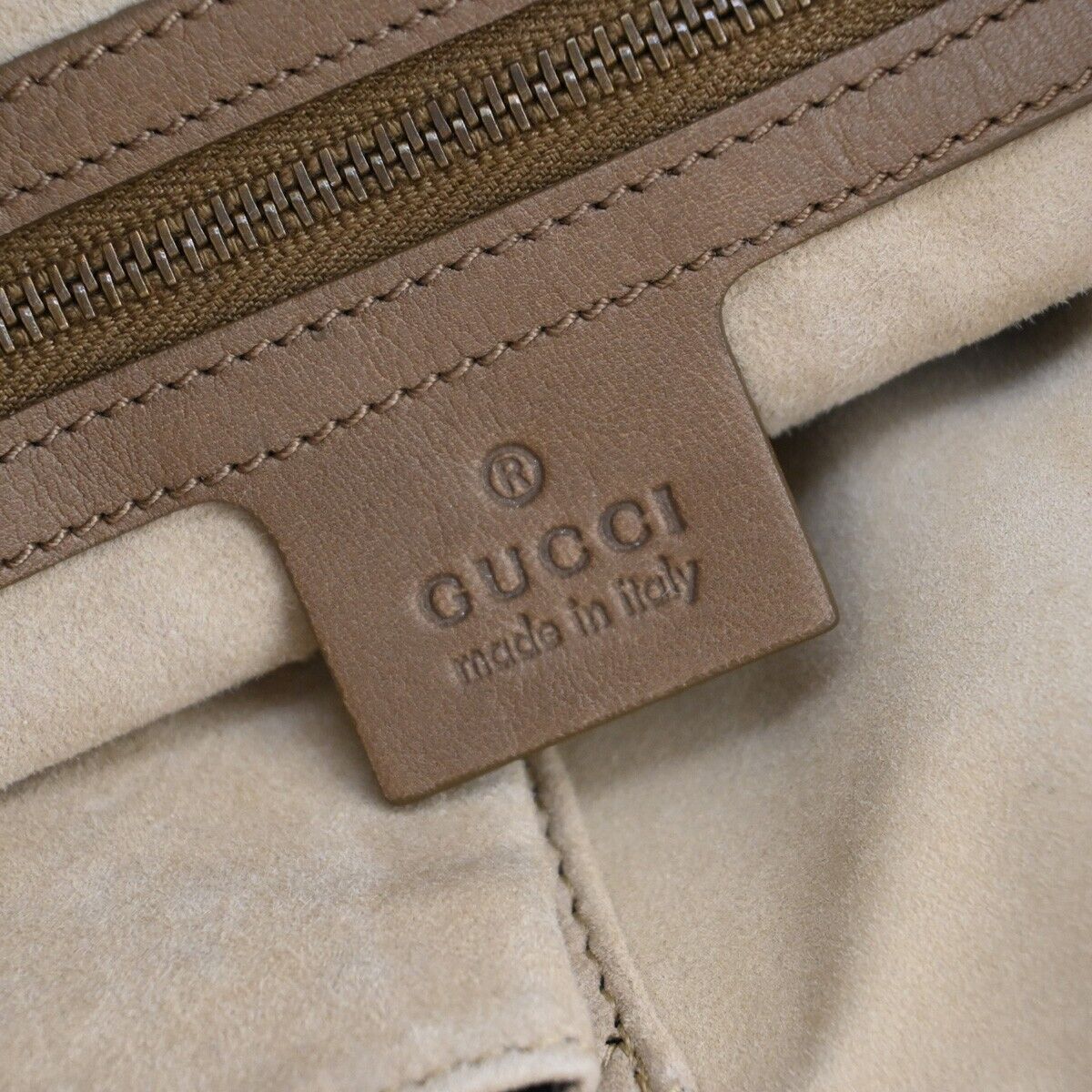 Gucci Brown Leather Tote Bag (Pre-Owned) Size ONE SIZE - 10 Thumbnail