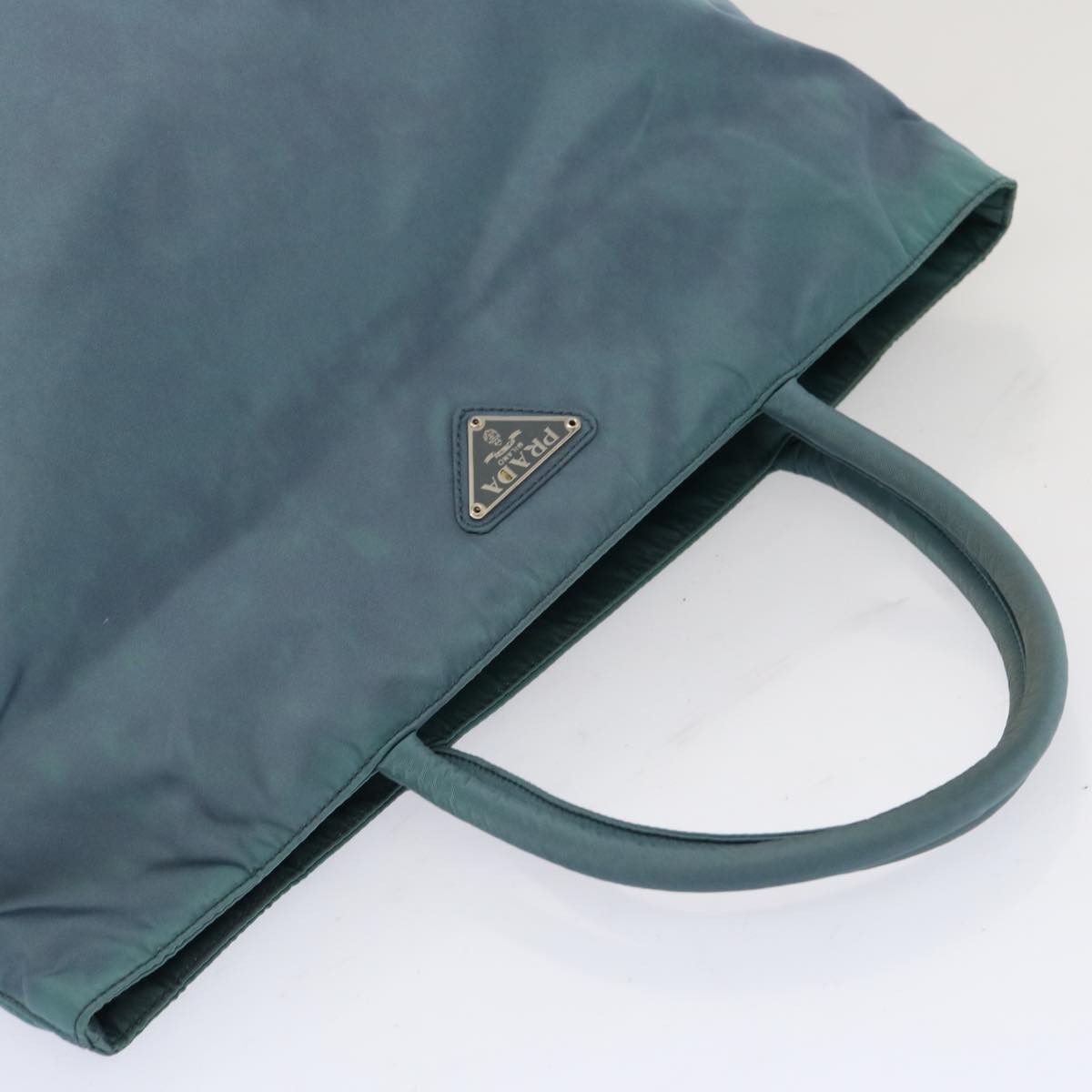 Prada Tessuto Blue Canvas Tote Bag (Pre-Owned) Size ONE SIZE - 4 Thumbnail
