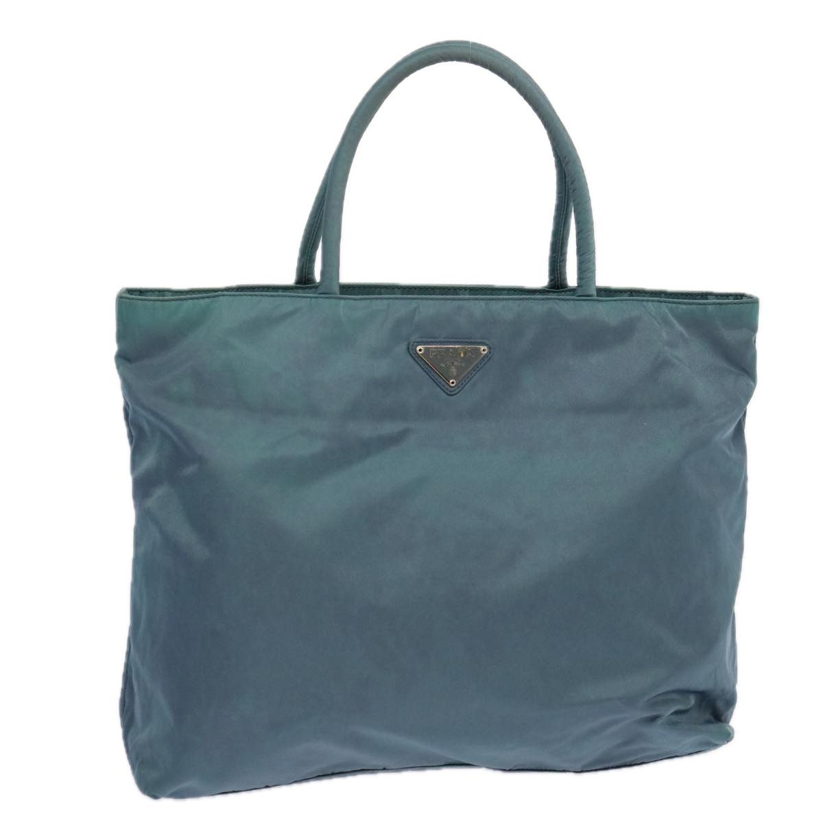 Prada Tessuto Blue Canvas Tote Bag (Pre-Owned) Size ONE SIZE - 15 Thumbnail