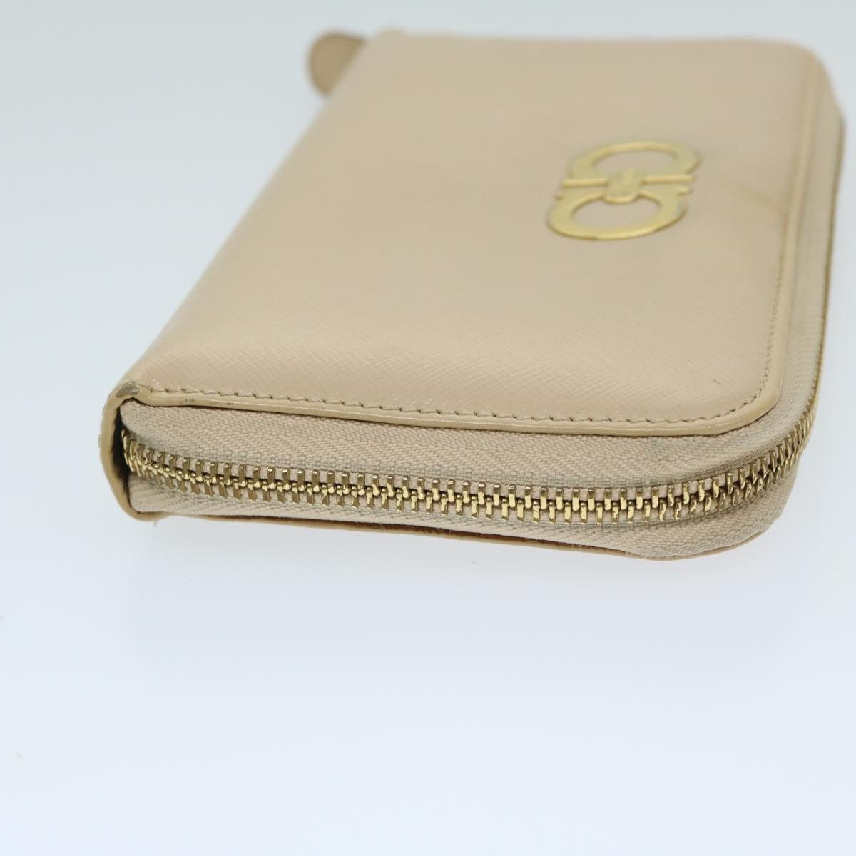 Salvatore Ferragamo Gancini Beige Leather Wallet (Pre-Owned) Size ONE SIZE - 7 Thumbnail