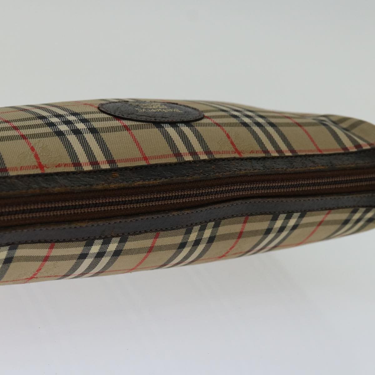 Burberry Nova Check Beige Canvas Clutch Bag (Pre-Owned) Size ONE SIZE - 4 Thumbnail