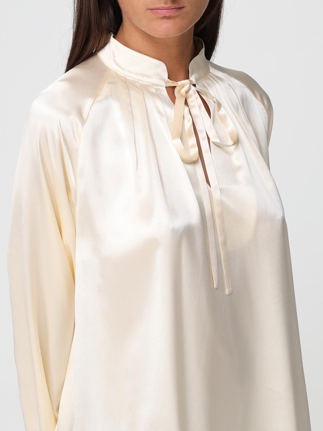 Max Mara Max Mara Shirt Woman Cream Size M / US 6-8 / IT 42-44 - 5 Thumbnail