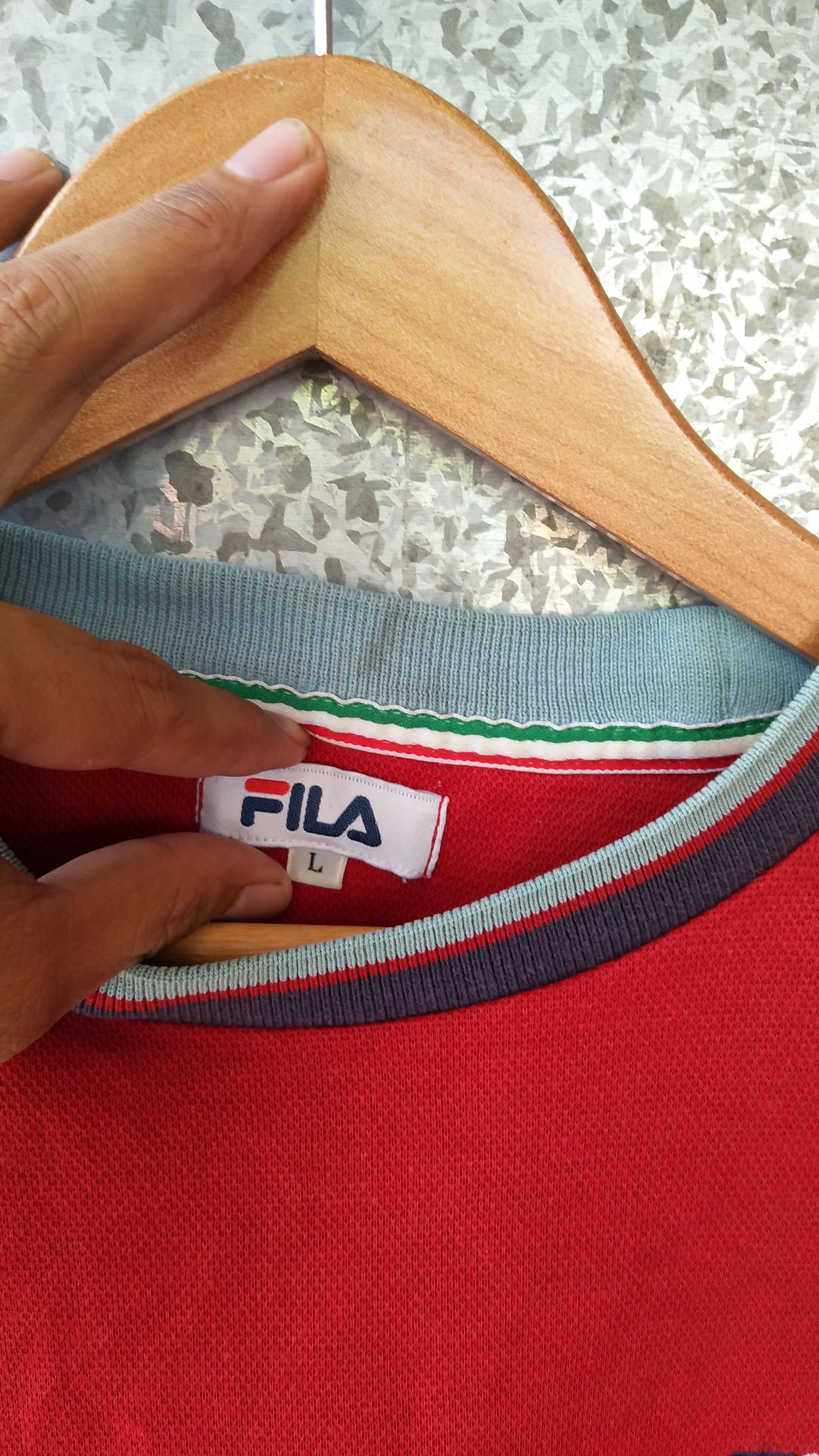 Fila Vintage FILA long sleeve multicolour small logo Size US L / EU 52-54 / 3 - 3 Thumbnail