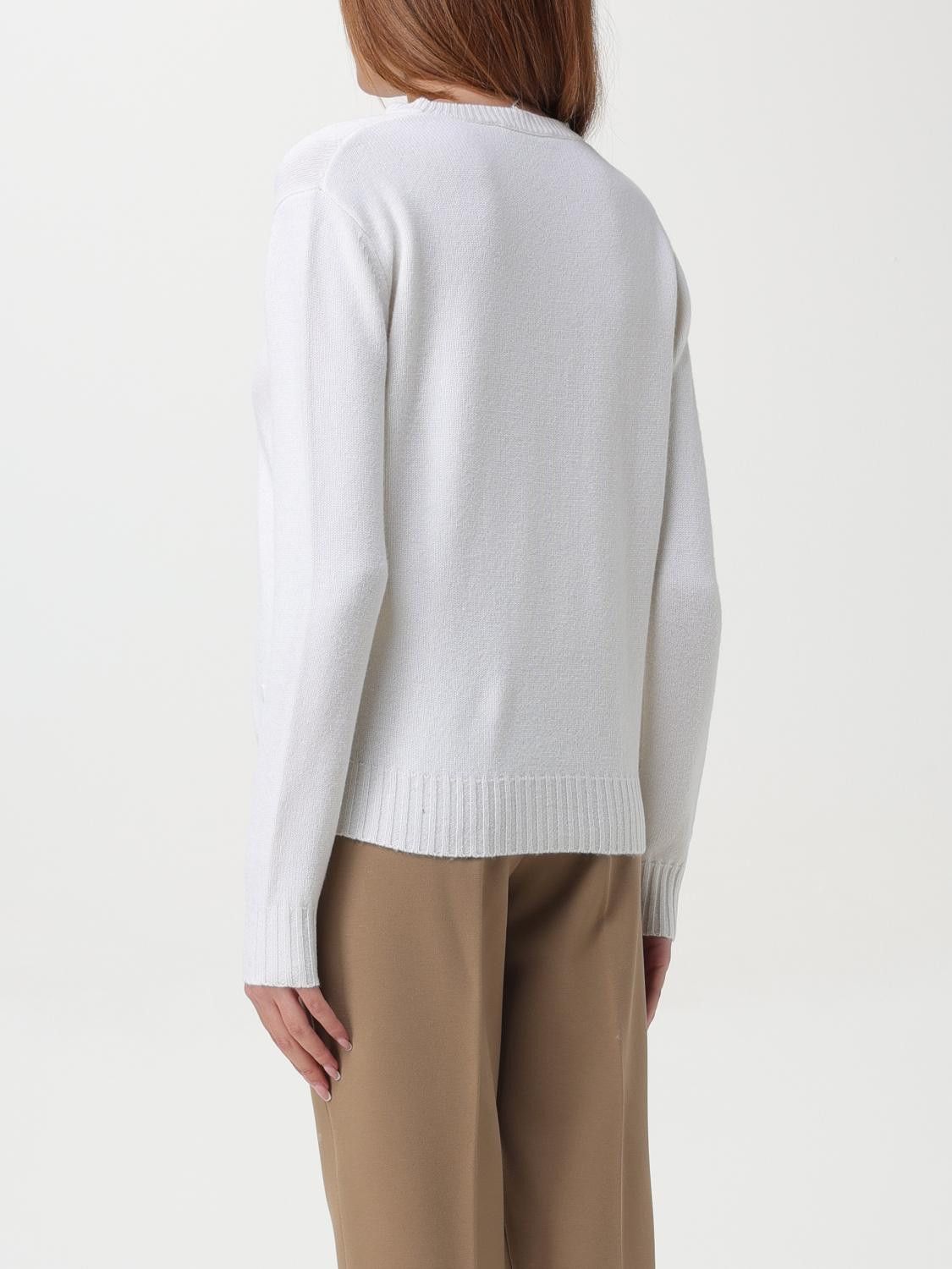 Max Mara Max Mara Sweater Woman Cream Size L / US 10 / IT 46 - 3 Thumbnail