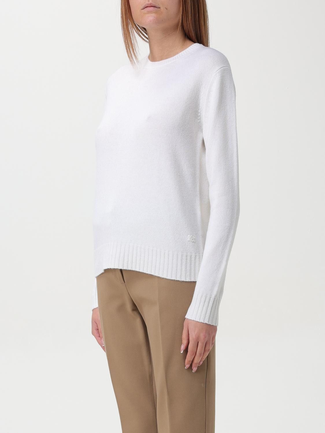 Max Mara Max Mara Sweater Woman Cream Size L / US 10 / IT 46 - 4 Thumbnail