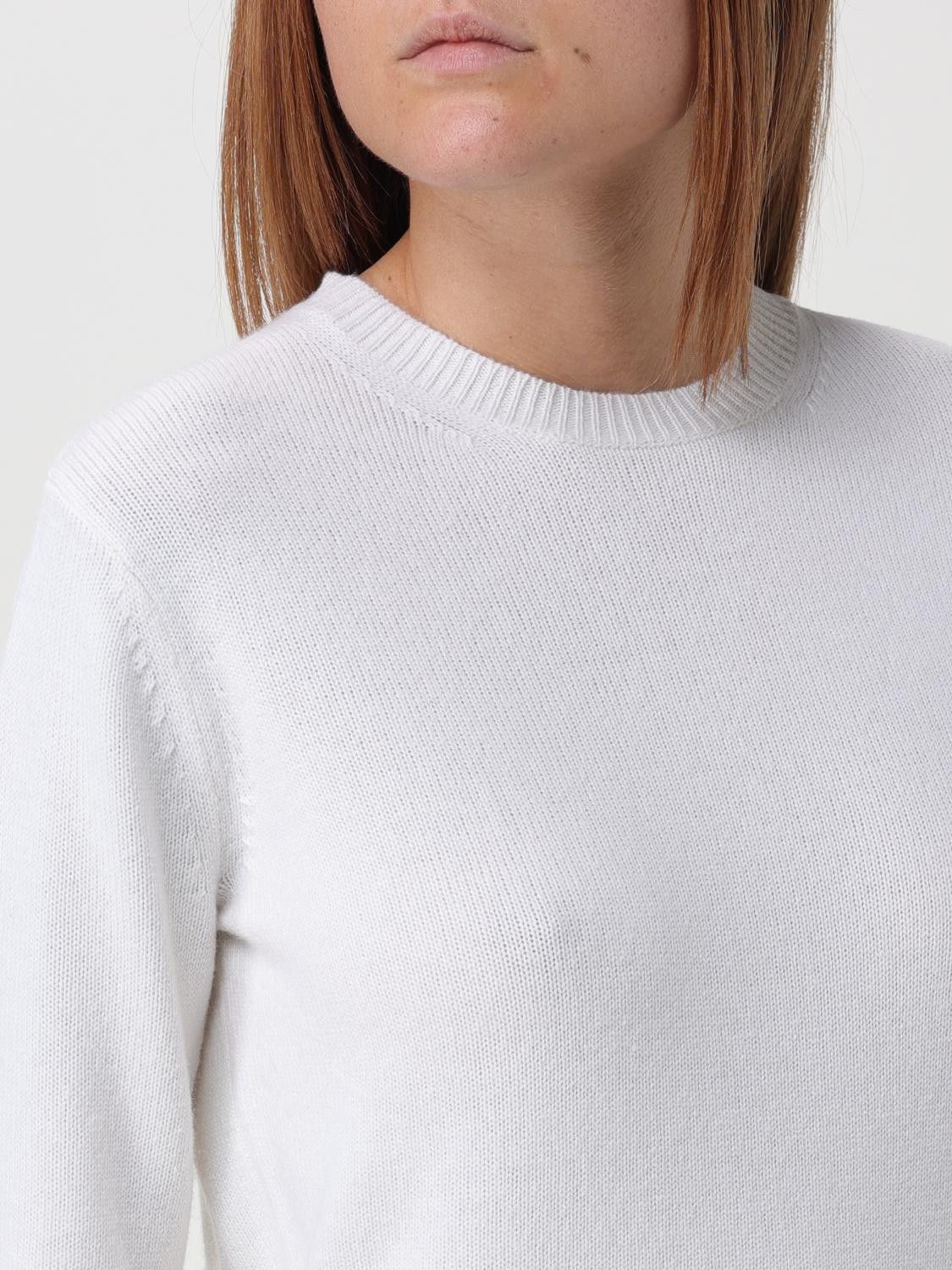 Max Mara Max Mara Sweater Woman Cream Size L / US 10 / IT 46 - 5 Thumbnail