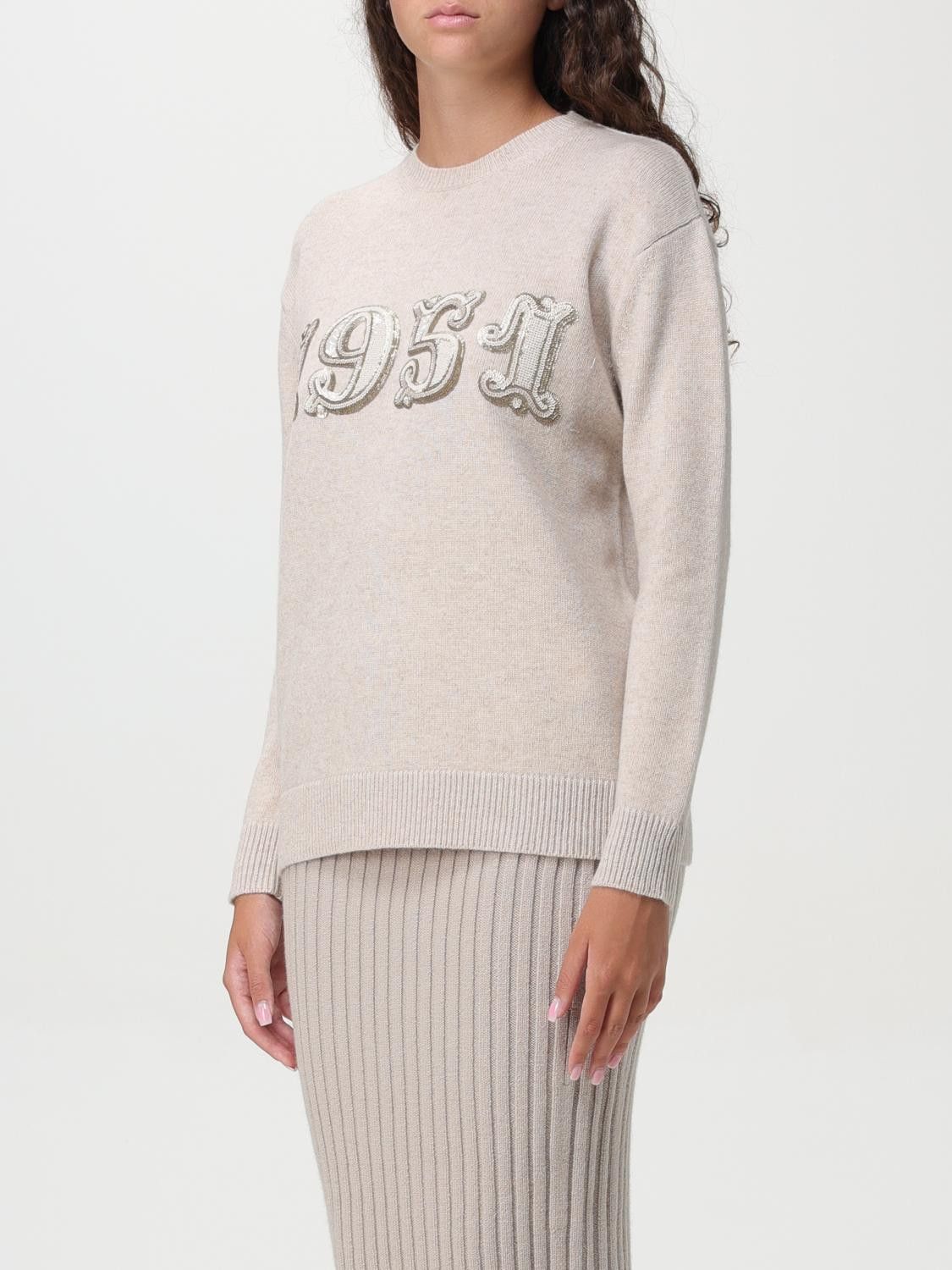 Max Mara Max Mara Sweater Woman Beige Size L / US 10 / IT 46 - 4 Thumbnail
