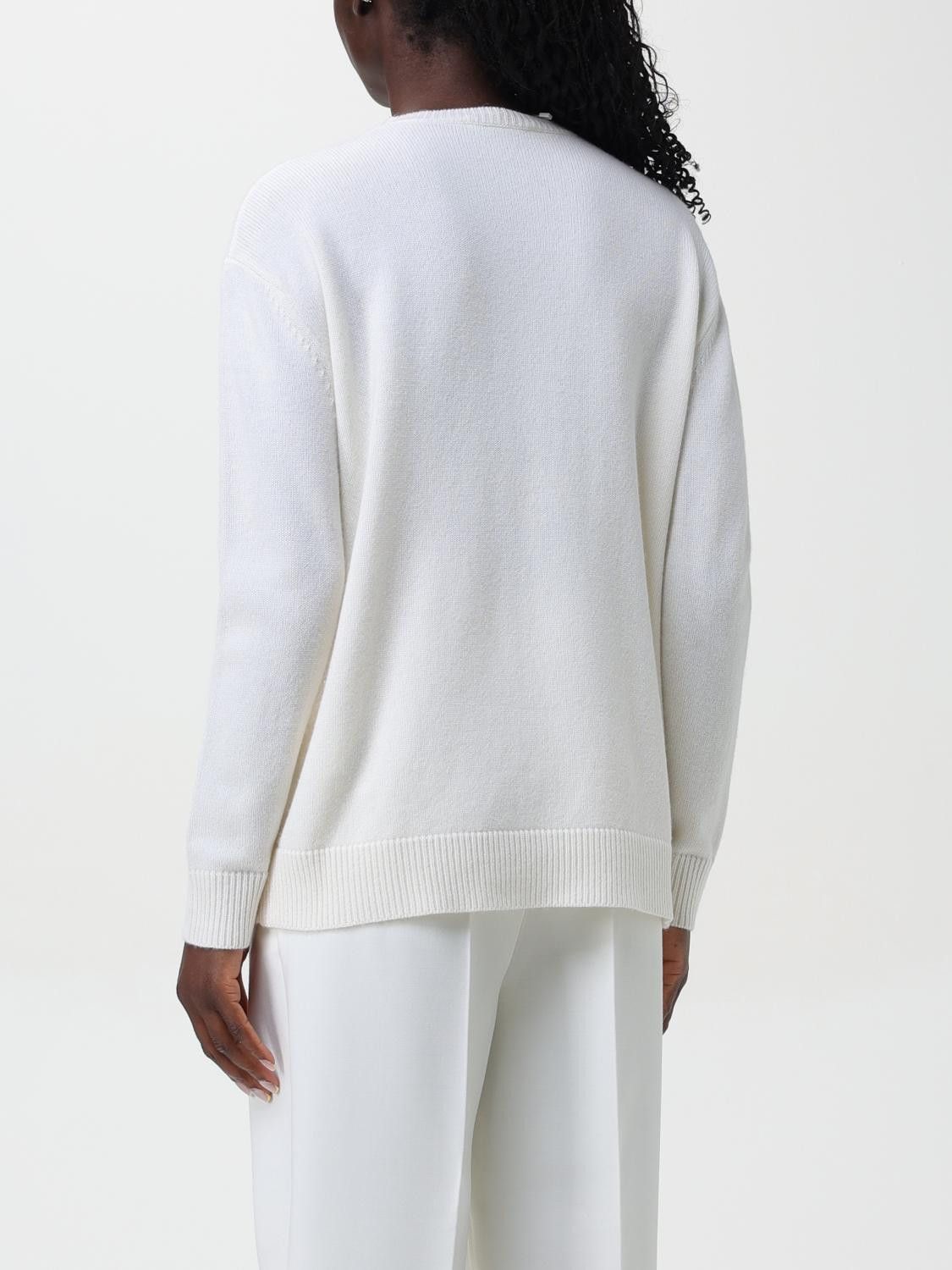 Max Mara Max Mara Sweater Woman Yellow Cream Size S / US 4 / IT 40 - 3 Thumbnail