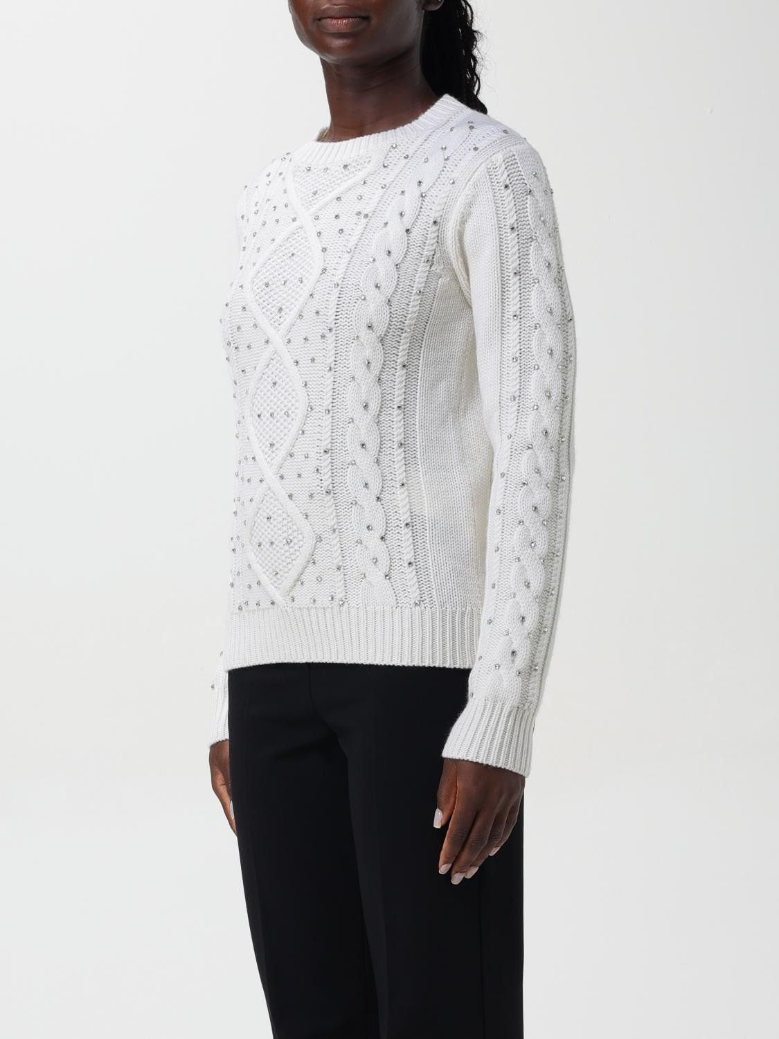 Max Mara Max Mara Sweater Woman Yellow Cream Size M / US 6-8 / IT 42-44 - 3 Thumbnail