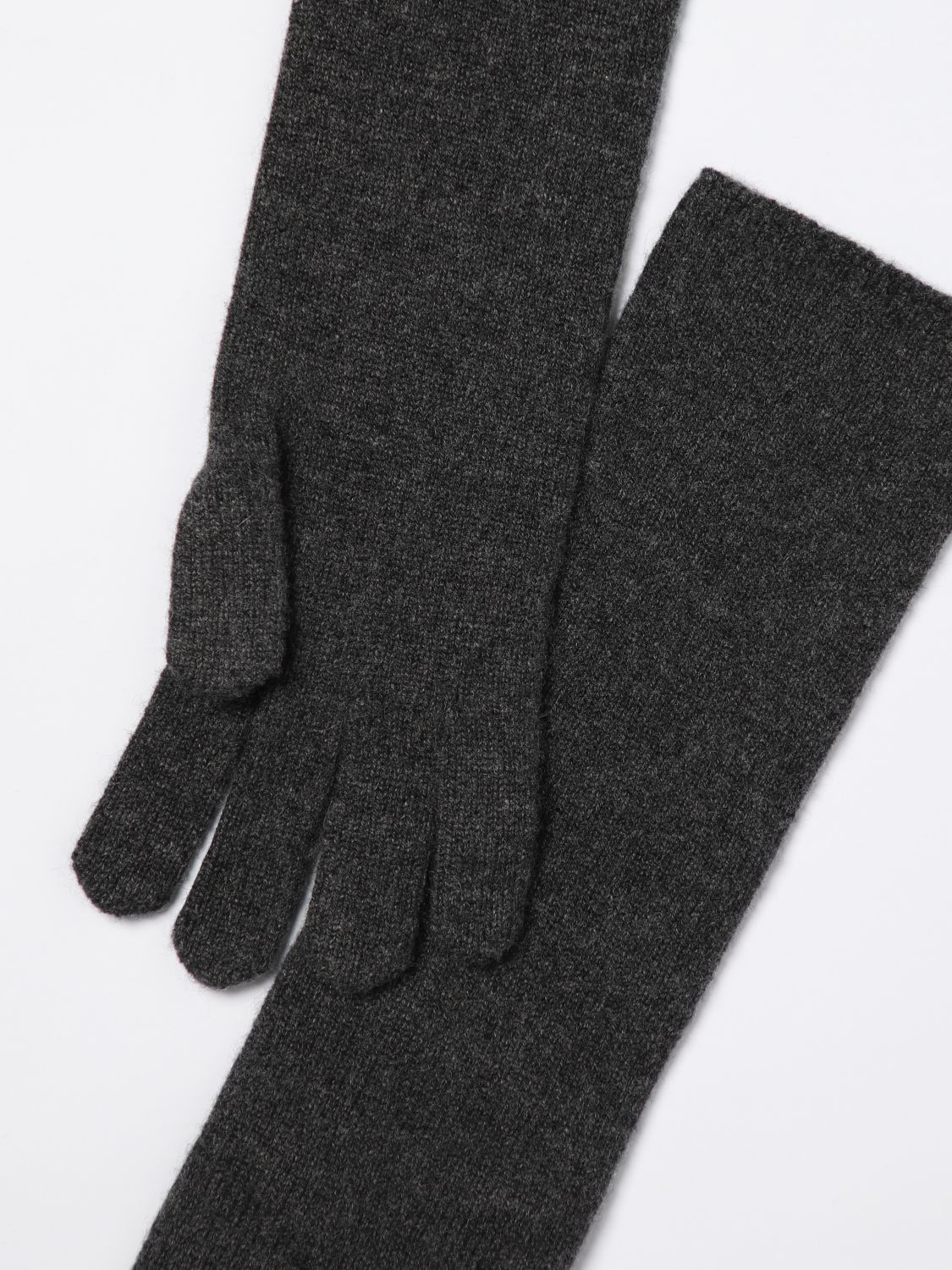 Max Mara Max Mara Gloves Woman Grey Size ONE SIZE - 2 Thumbnail