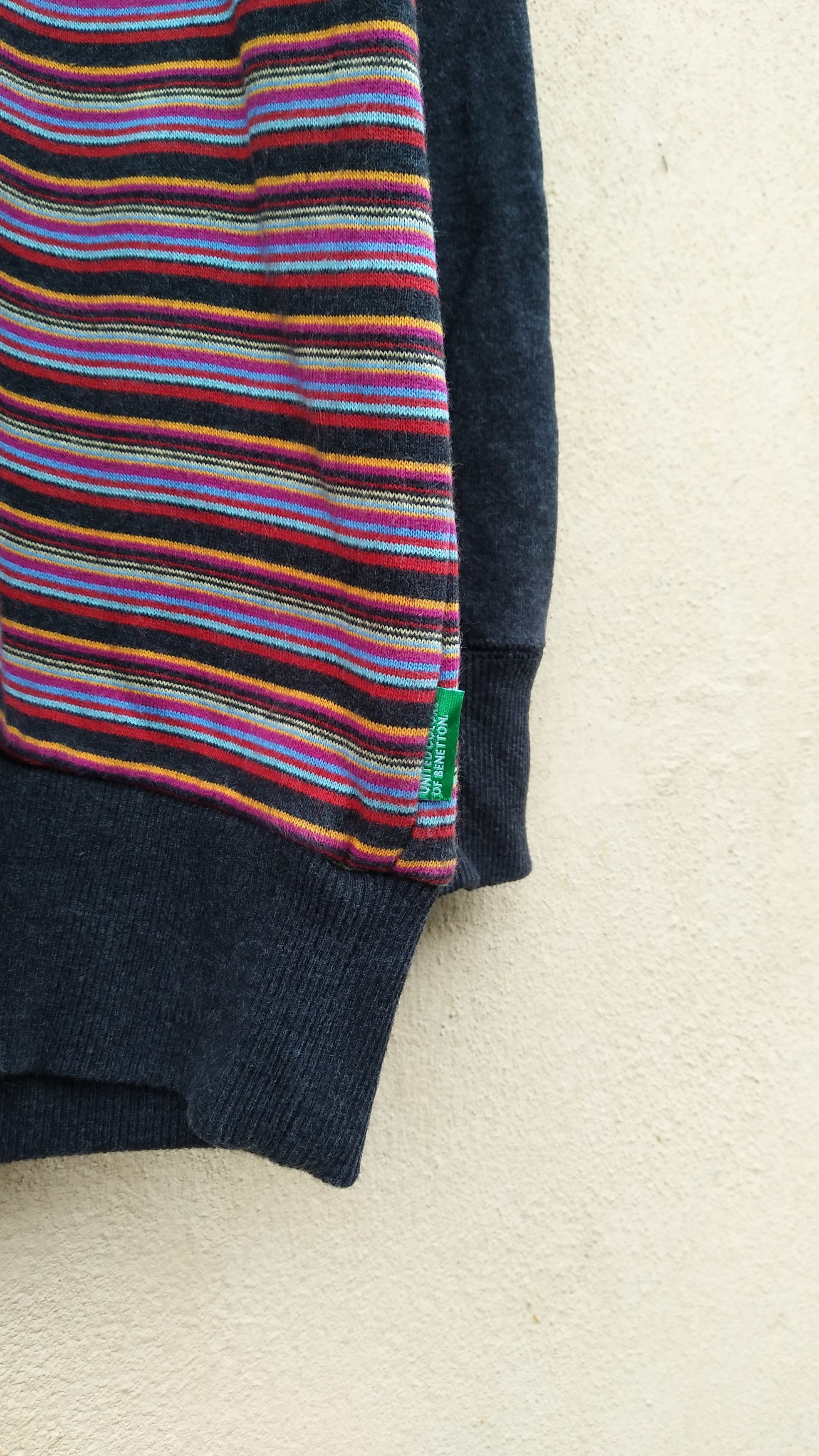 United Colors Of Benetton 🔥 United Colors of Benetton sweatshirt stripes multicolors Size US L / EU 52-54 / 3 - 4 Thumbnail