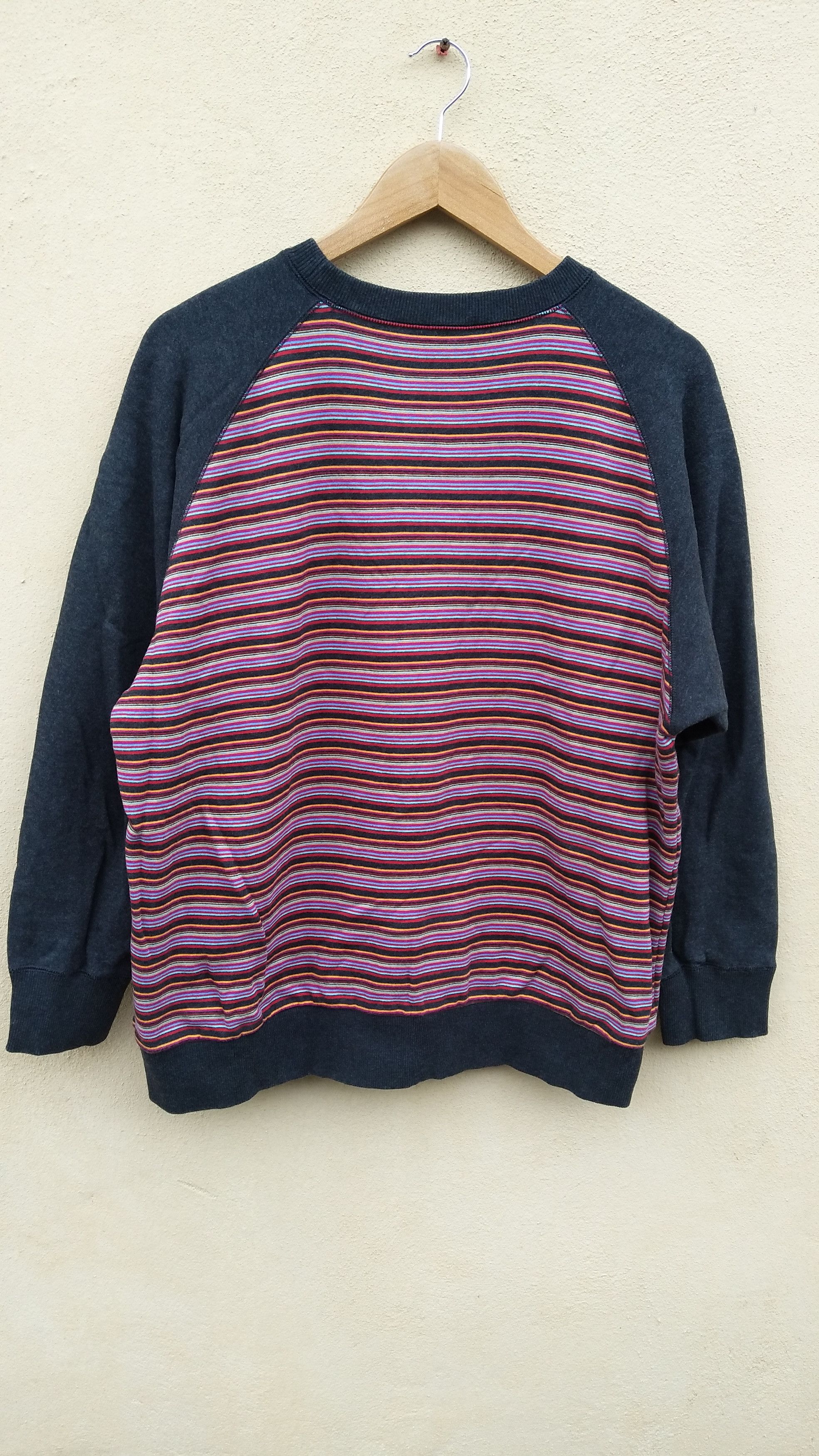 United Colors Of Benetton 🔥 United Colors of Benetton sweatshirt stripes multicolors Size US L / EU 52-54 / 3 - 2 Thumbnail
