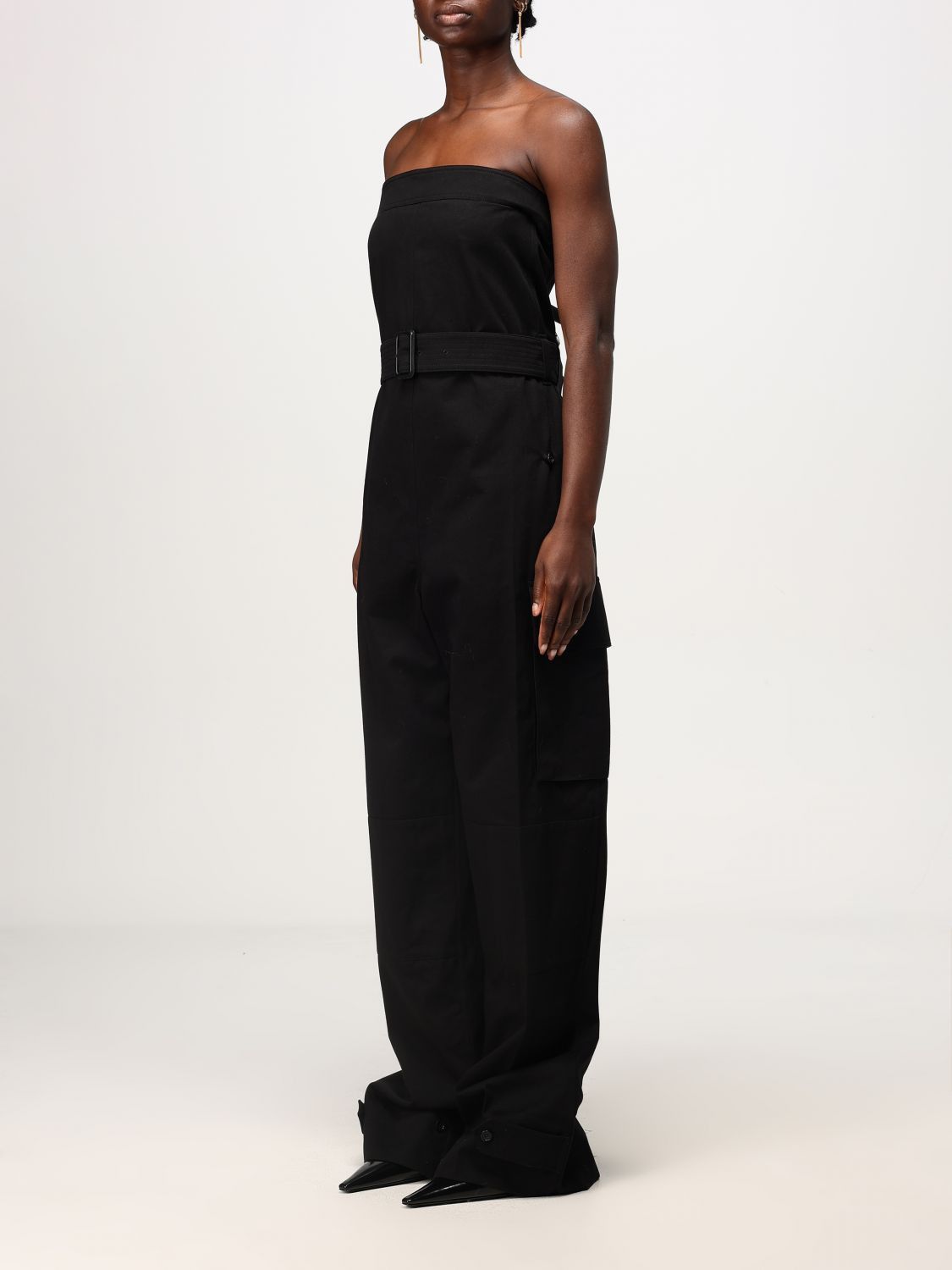 Saint Laurent Paris Saint Laurent Jumpsuit Woman Black Size XS / US 0-2 / IT 36-38 - 3 Thumbnail