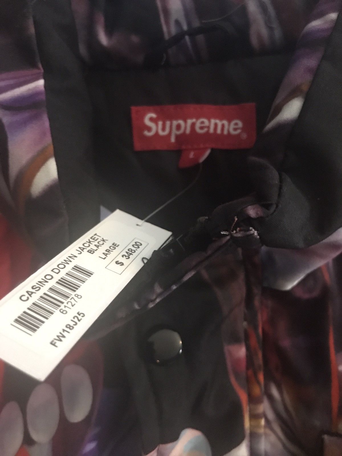 Supreme Casino Down Jacket | Grailed