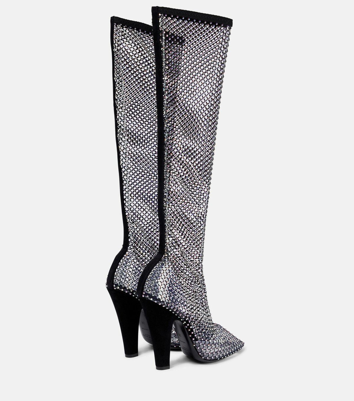 Saint Laurent Paris 68 boots in mesh with rhinestones Size US 7.5 / IT 37.5 - 2 Thumbnail