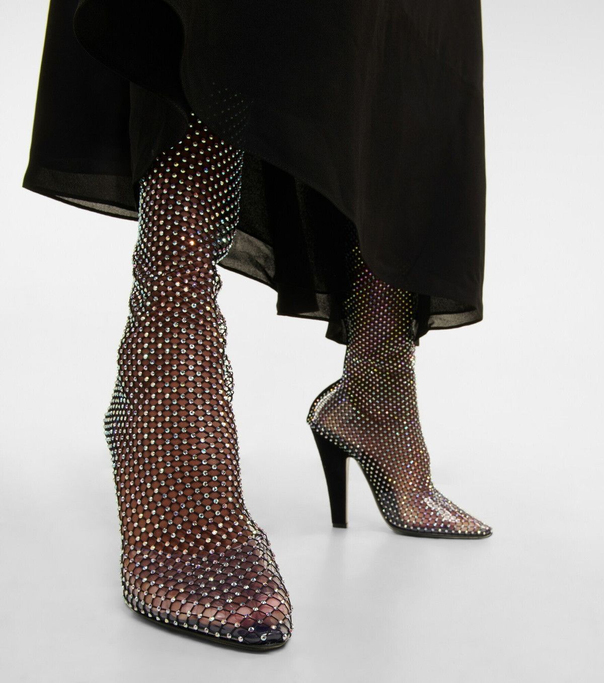 Saint Laurent Paris 68 boots in mesh with rhinestones Size US 6 / IT 36 - 5 Thumbnail