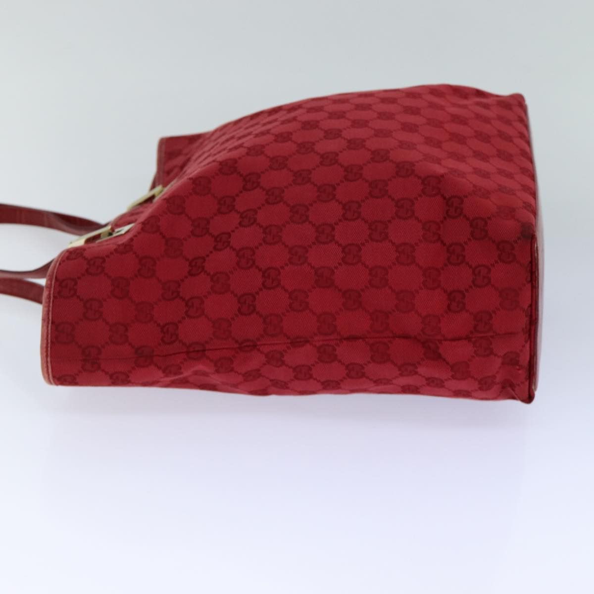 Gucci Gg Canvas Red Canvas Tote Bag (Pre-Owned) Size ONE SIZE - 10 Thumbnail