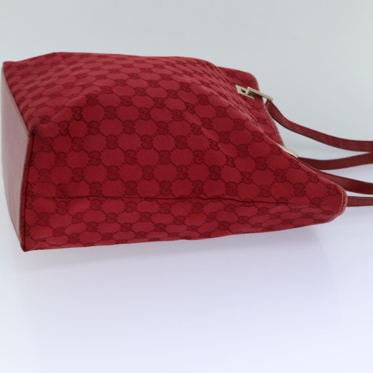 Gucci Gg Canvas Red Canvas Tote Bag (Pre-Owned) Size ONE SIZE - 9 Thumbnail