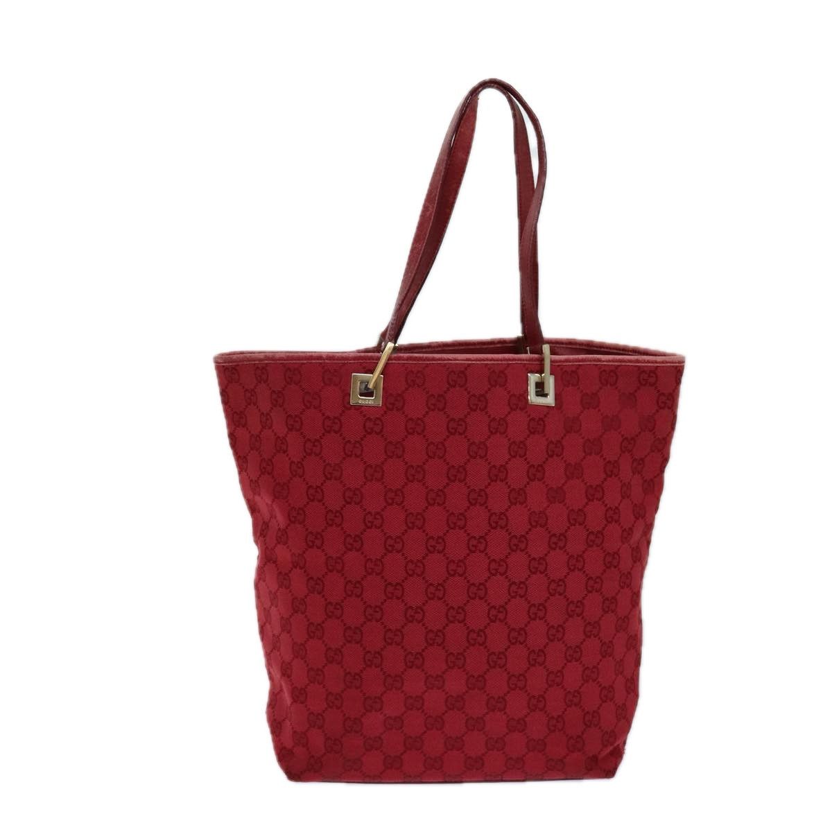 Gucci Gg Canvas Red Canvas Tote Bag (Pre-Owned) Size ONE SIZE - 2 Thumbnail