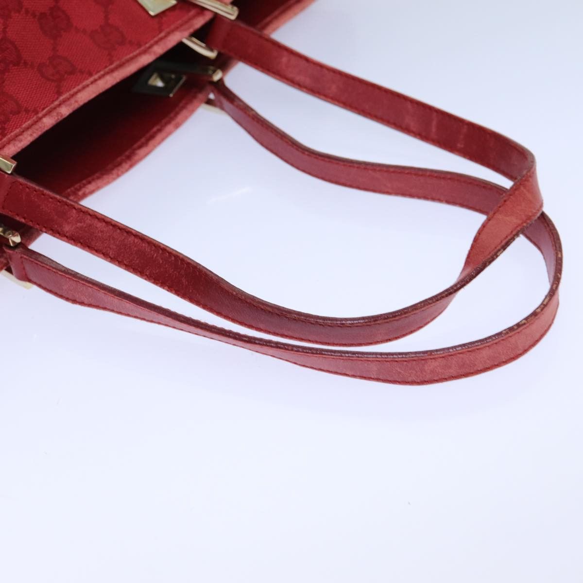 Gucci Gg Canvas Red Canvas Tote Bag (Pre-Owned) Size ONE SIZE - 12 Thumbnail
