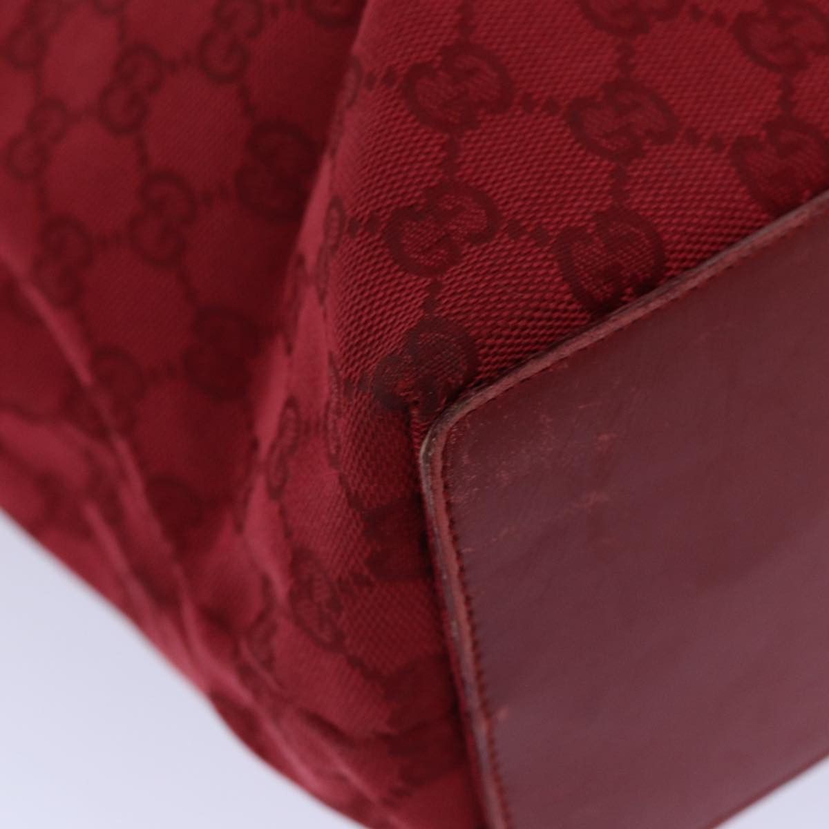 Gucci Gg Canvas Red Canvas Tote Bag (Pre-Owned) Size ONE SIZE - 16 Thumbnail