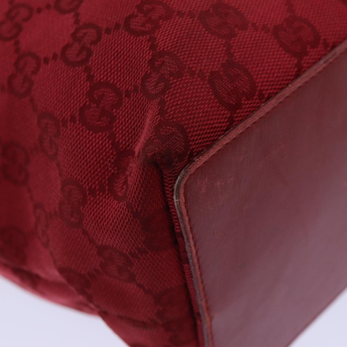 Gucci Gg Canvas Red Canvas Tote Bag (Pre-Owned) Size ONE SIZE - 18 Thumbnail