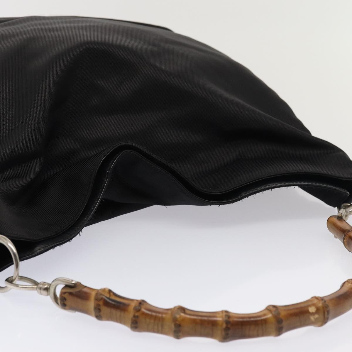 Gucci Bamboo Black Synthetic Handbag (Pre-Owned) Size ONE SIZE - 13 Thumbnail