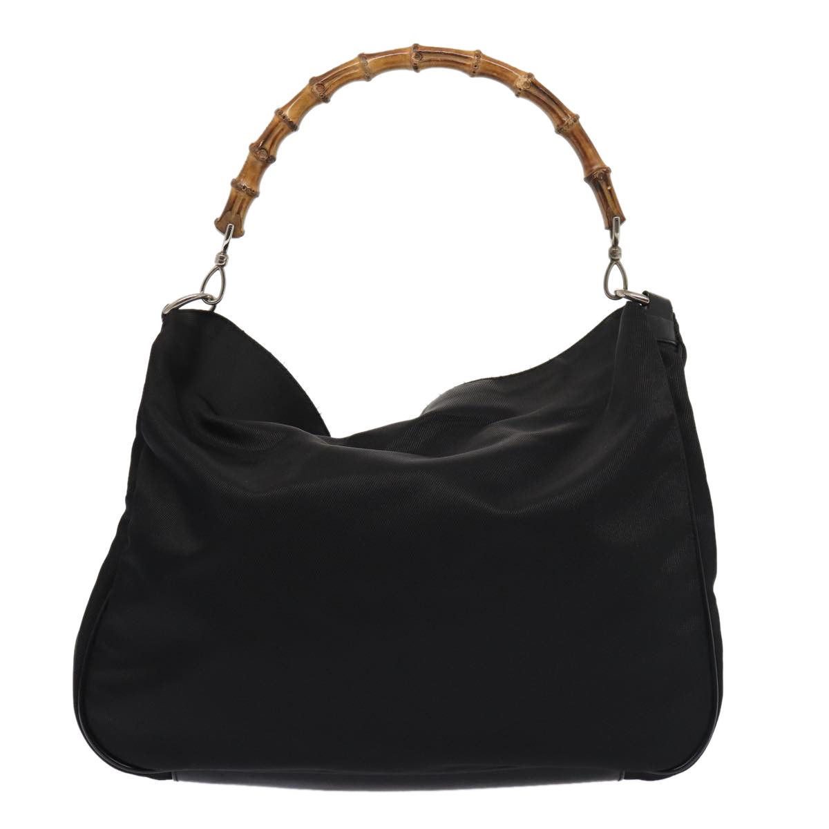 Gucci Bamboo Black Synthetic Handbag (Pre-Owned) Size ONE SIZE - 2 Thumbnail