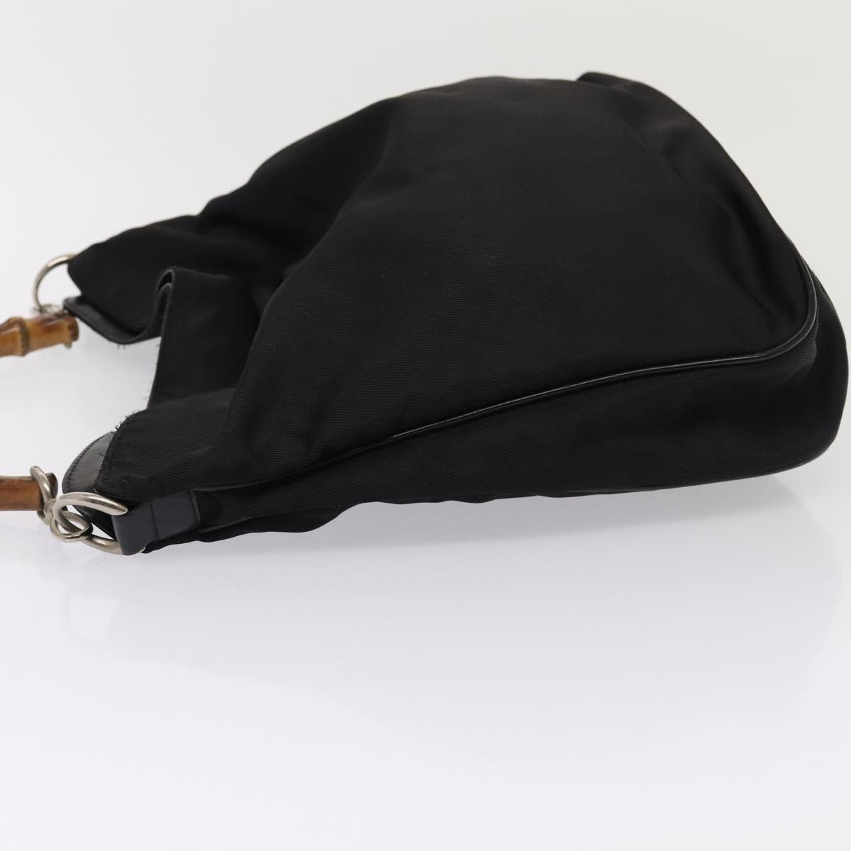 Gucci Bamboo Black Synthetic Handbag (Pre-Owned) Size ONE SIZE - 11 Thumbnail