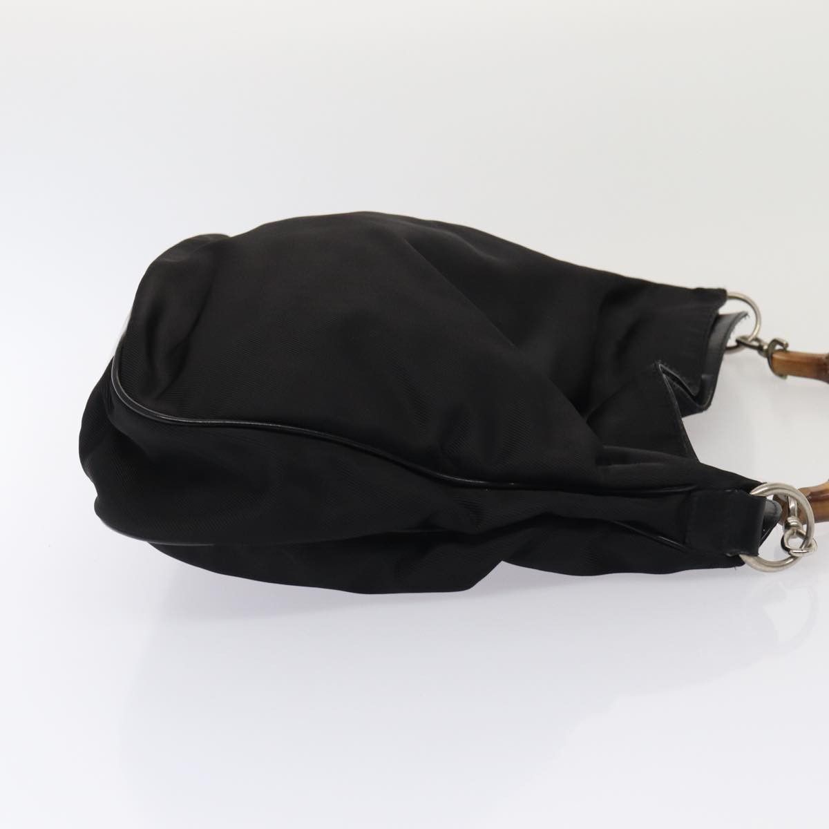 Gucci Bamboo Black Synthetic Handbag (Pre-Owned) Size ONE SIZE - 10 Thumbnail