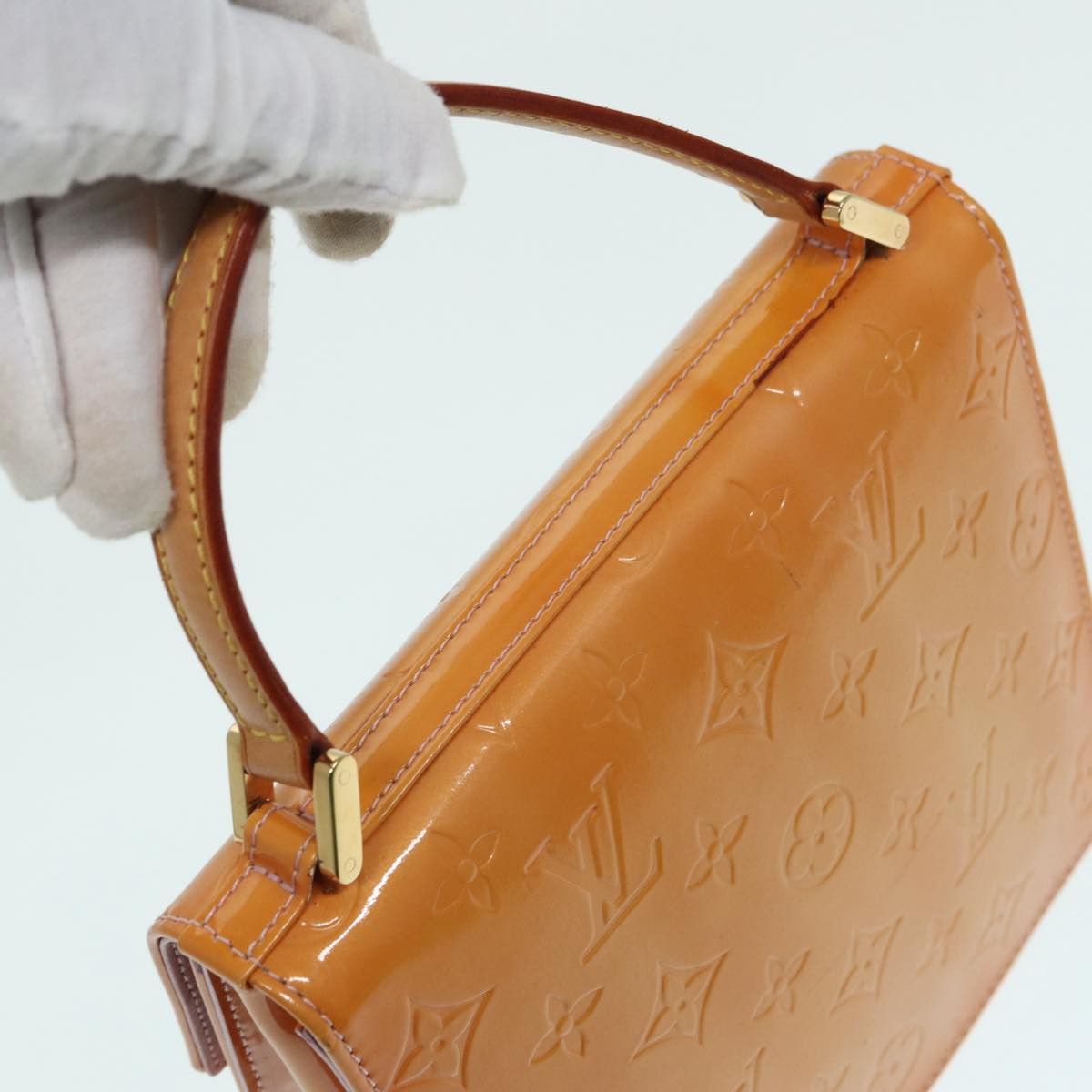 Louis Vuitton Spring Street Camel Patent Leather Handbag (Pre-Owned) Size ONE SIZE - 5 Thumbnail