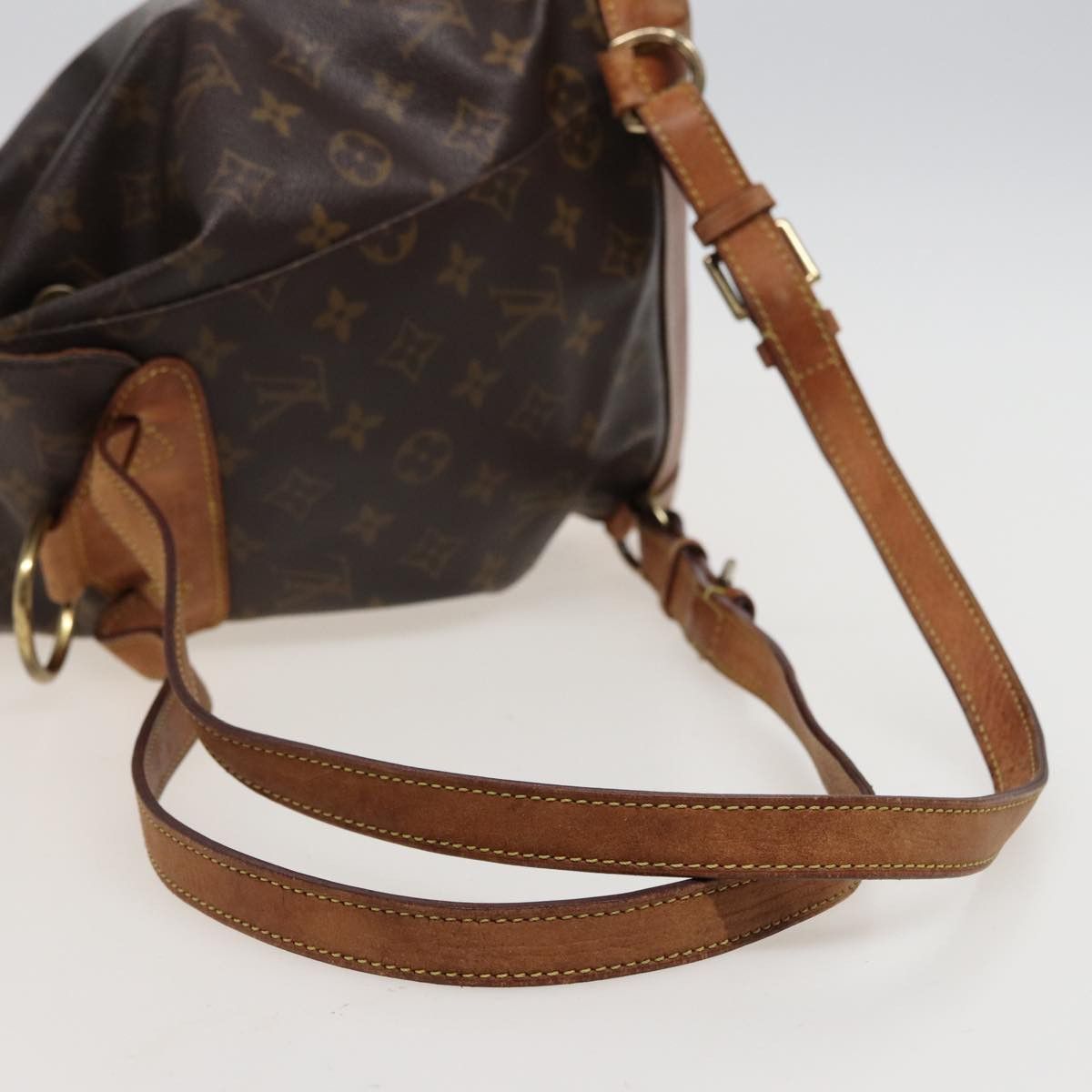 Louis Vuitton Montsouris Mm Brown Canvas Backpack Bag (Pre-Owned) Size ONE SIZE - 11 Thumbnail