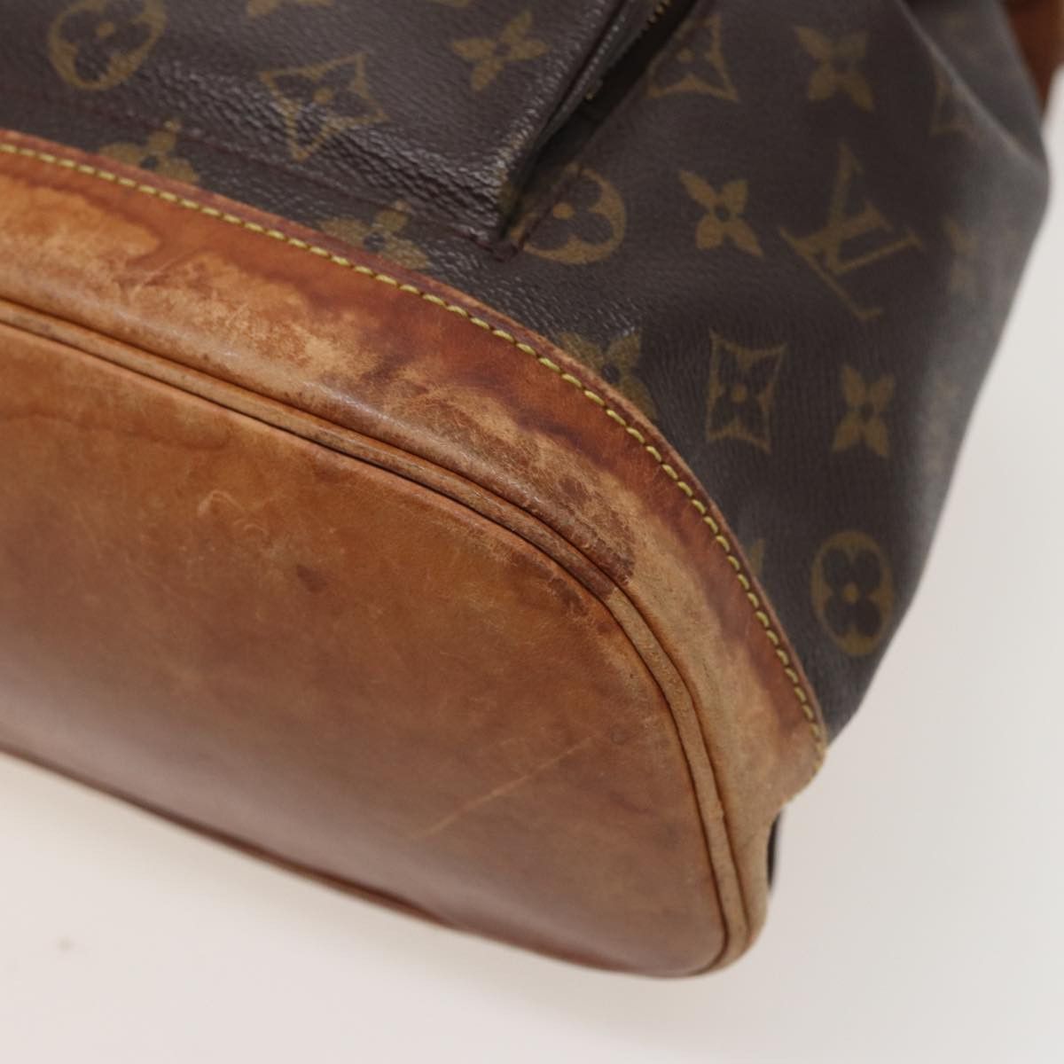 Louis Vuitton Montsouris Mm Brown Canvas Backpack Bag (Pre-Owned) Size ONE SIZE - 13 Thumbnail
