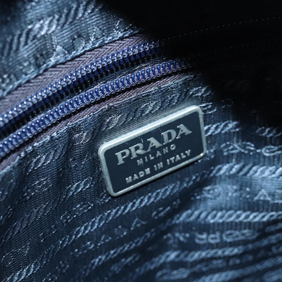 Prada Tessuto Navy Synthetic Tote Bag (Pre-Owned) Size ONE SIZE - 19 Thumbnail